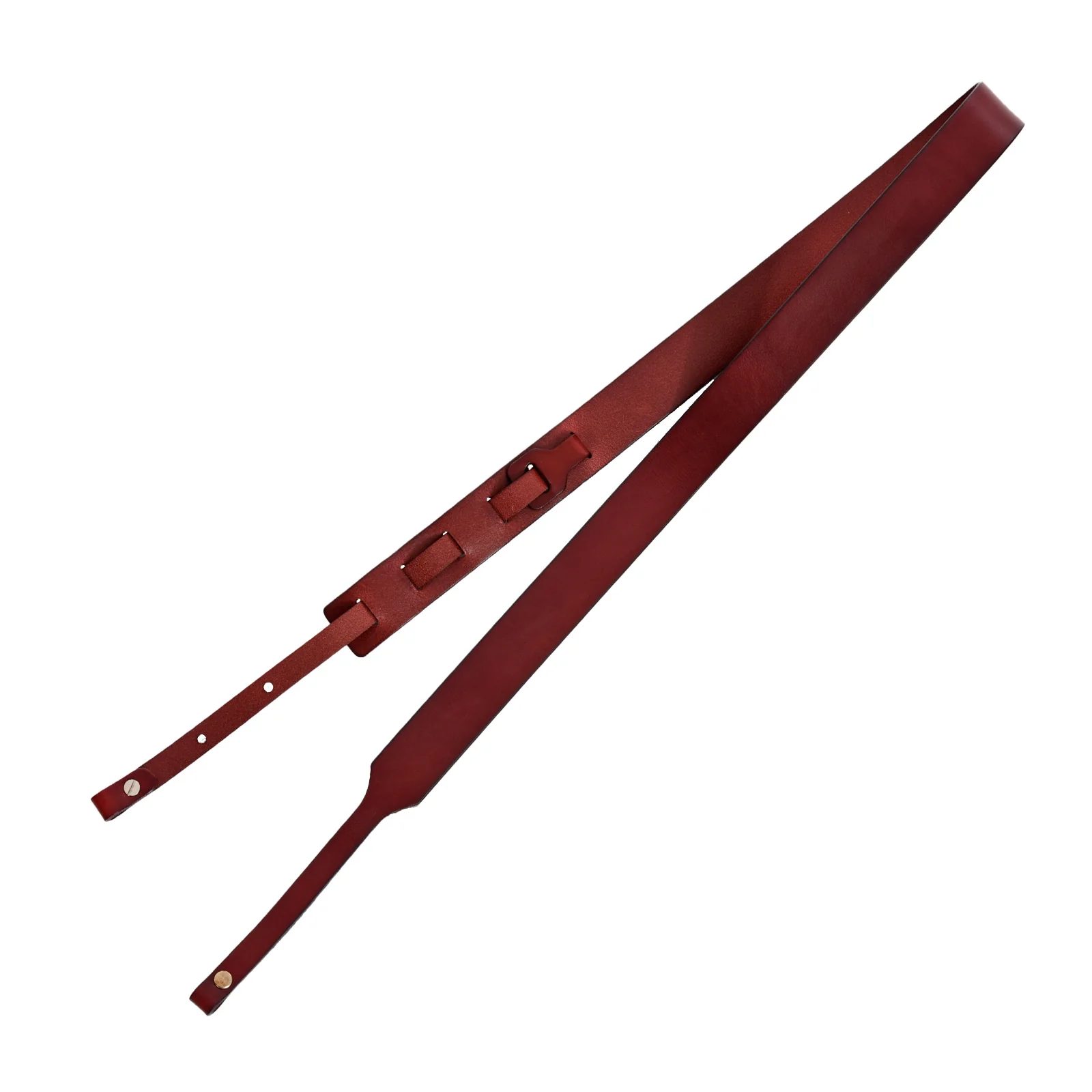 Golden Gate SG-5422 Deluxe Leather Banjo Strap, Mahogany - Image 2