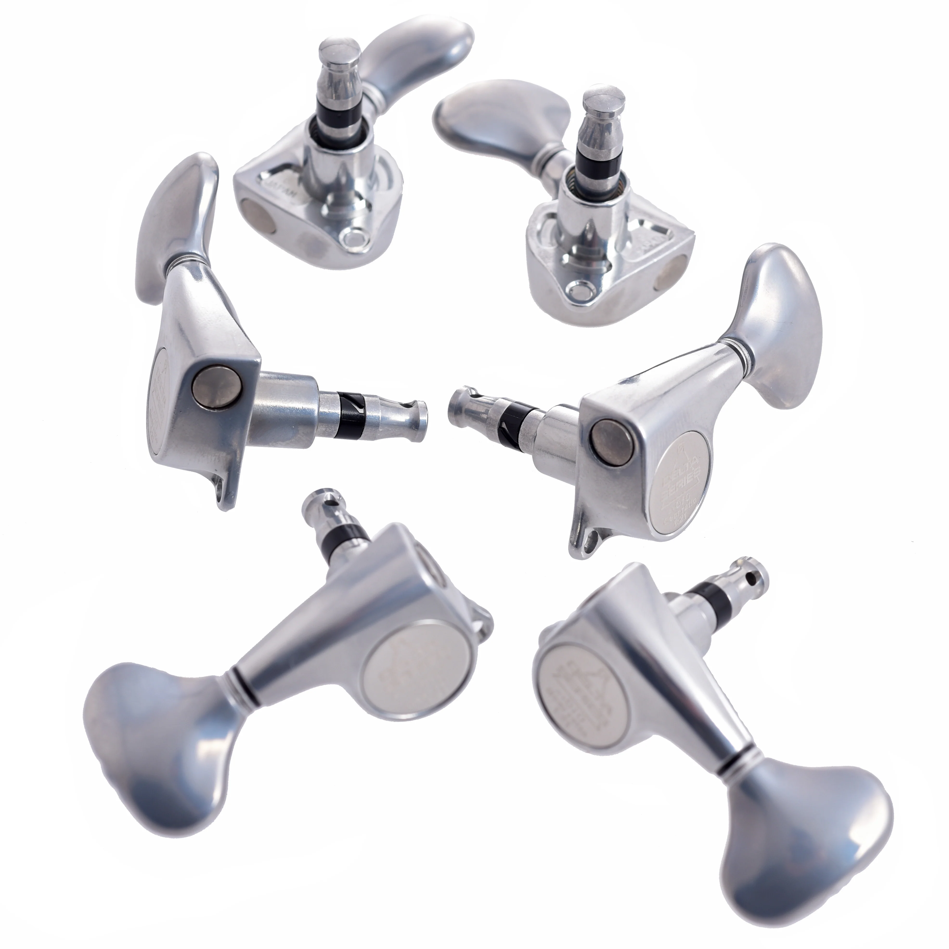 Gotoh 510 Delta Series Tuning Gears, 21:1 Ratio - Antique Chrome - Image 2