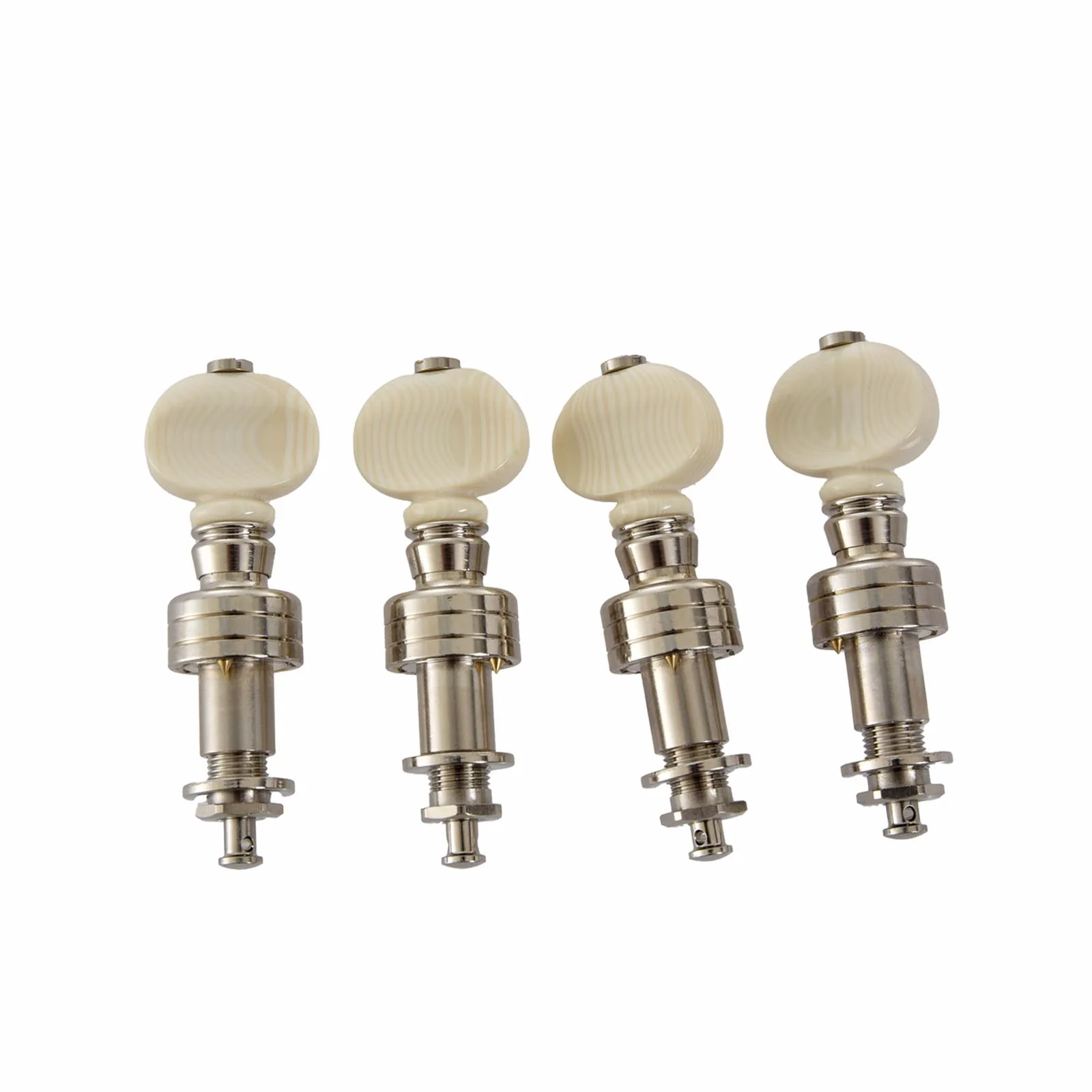 Gotoh Planetary "Double Band" Style Banjo Tuners, Nickel Plated, Ivoroid Buttons, Set/4 - Image 2