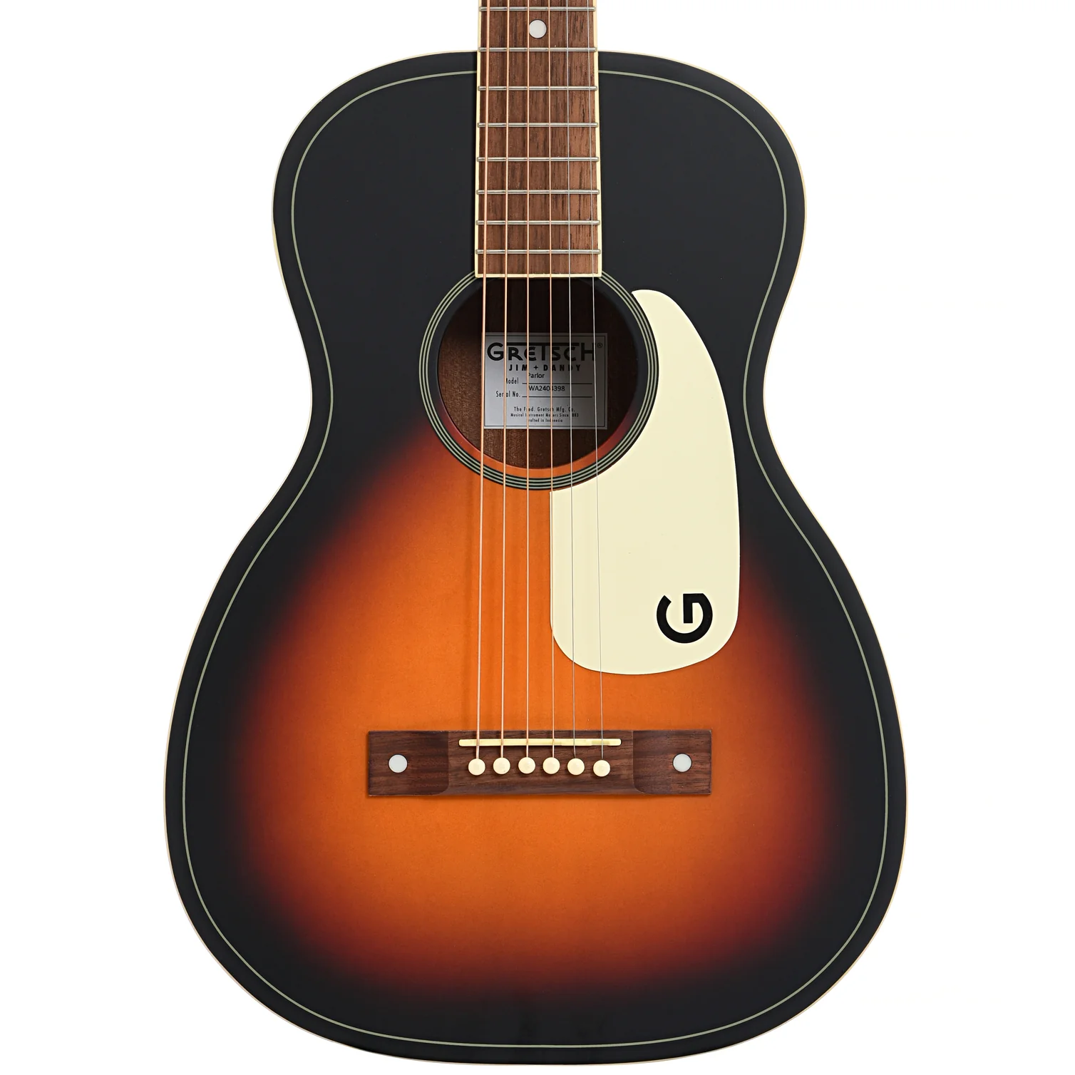 Gretsch Jim Dandy Parlor Acoustic Guitar, Rex Burst - Image 2