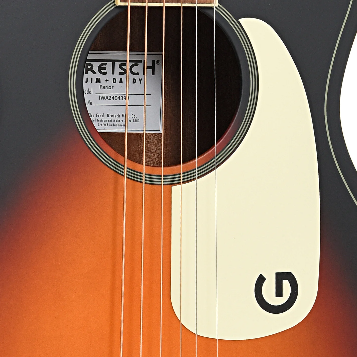 Gretsch Jim Dandy Parlor Acoustic Guitar, Rex Burst - Image 6