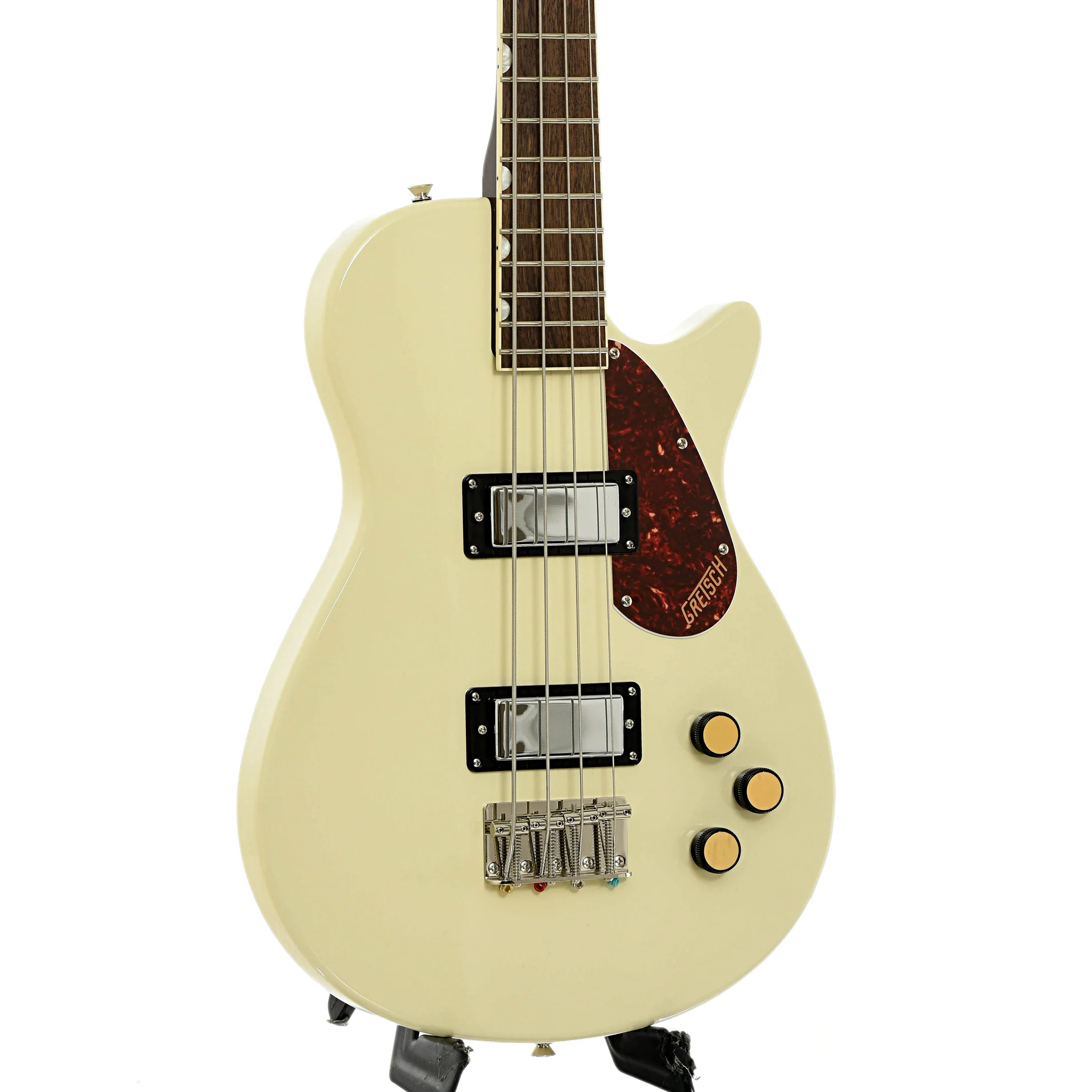 Gretsch Streamliner Jet Club Electric Bass Guitar, Vintage White - Image 4