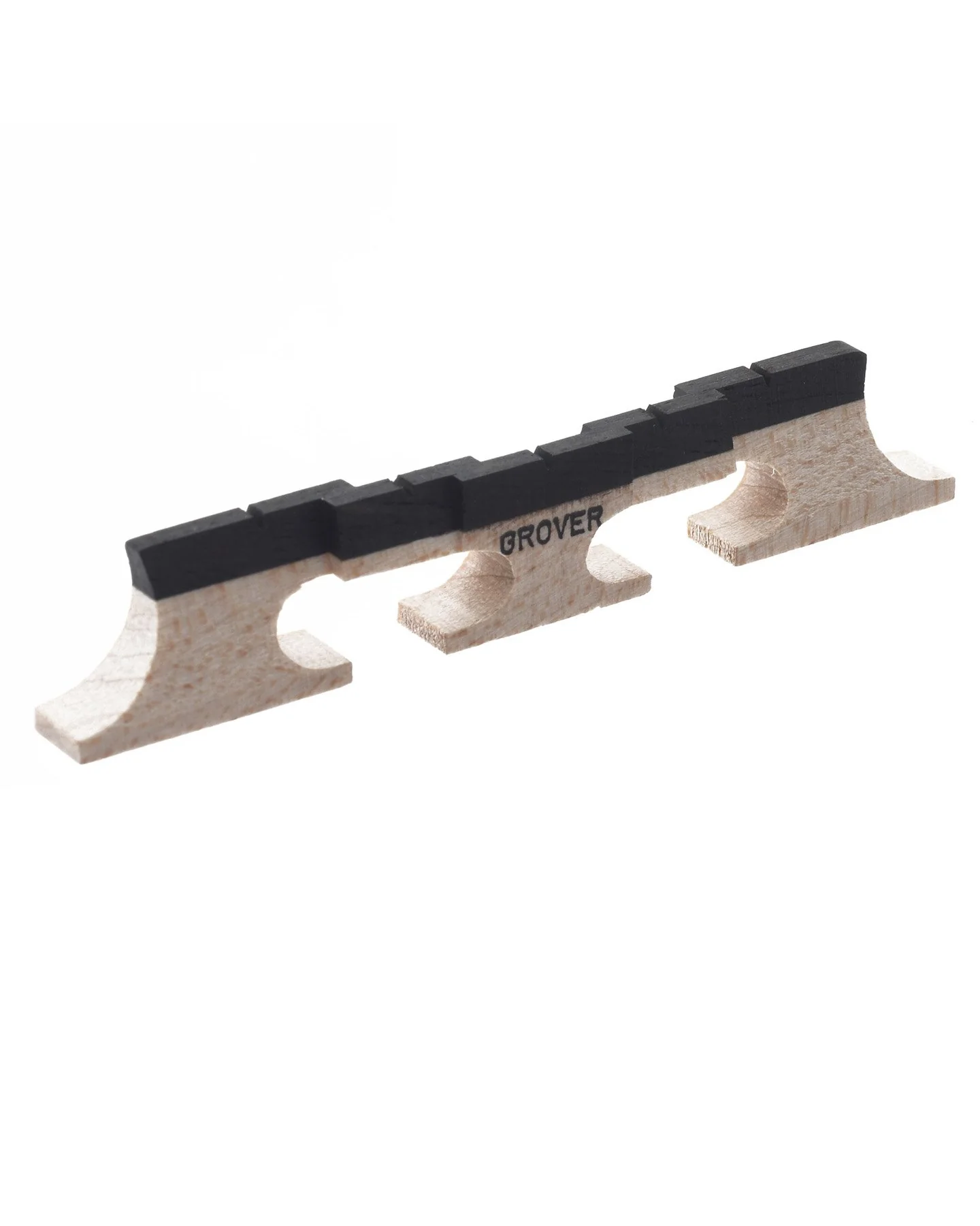 Grover Tune-Kraft Compensated 5-String Banjo Bridge, 1/2" Maple - Image 2