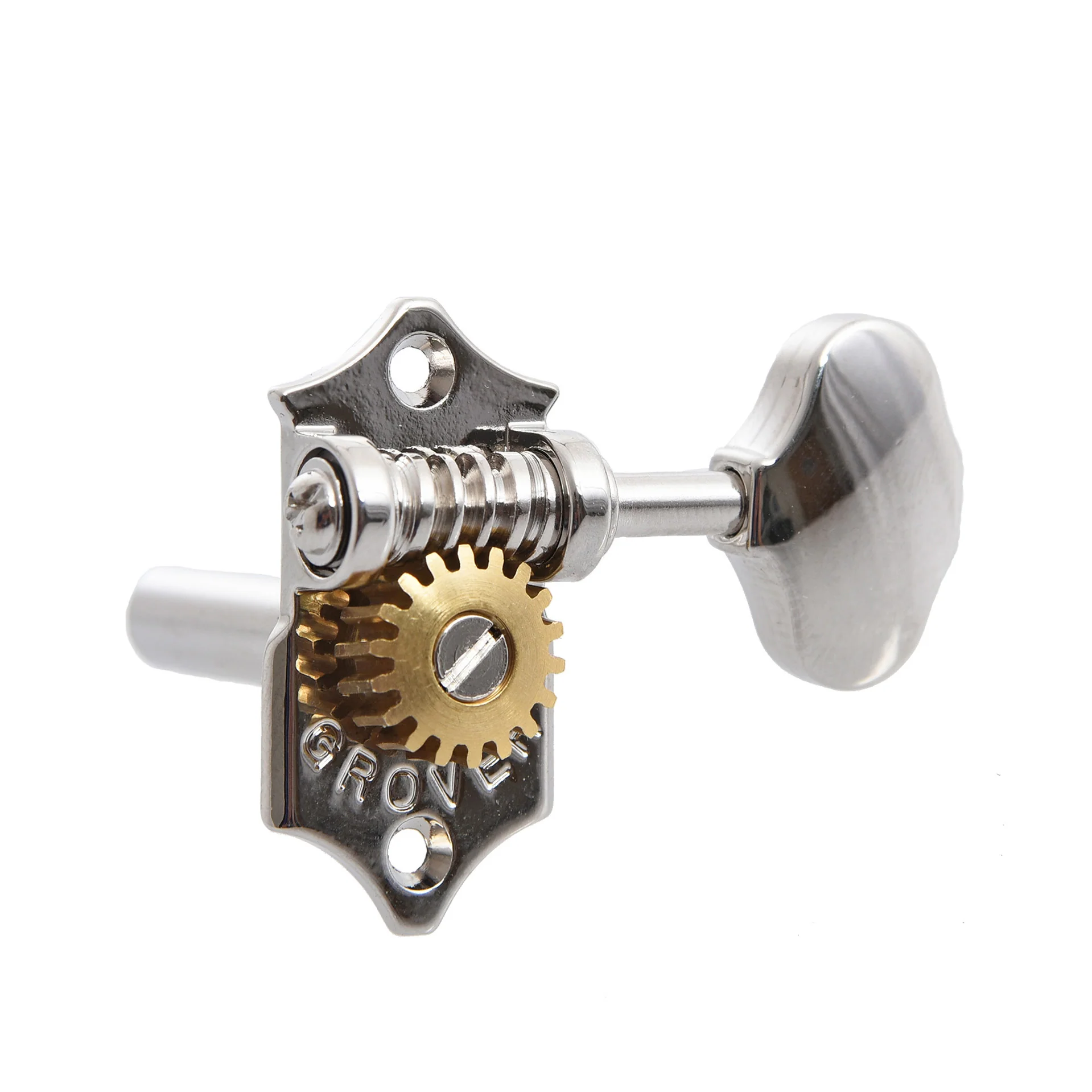 Grover "Vintage" Nickel Sta-Tites, Set/6, 18:1 Gear Ratio, for Slotted Headstocks - Image 2