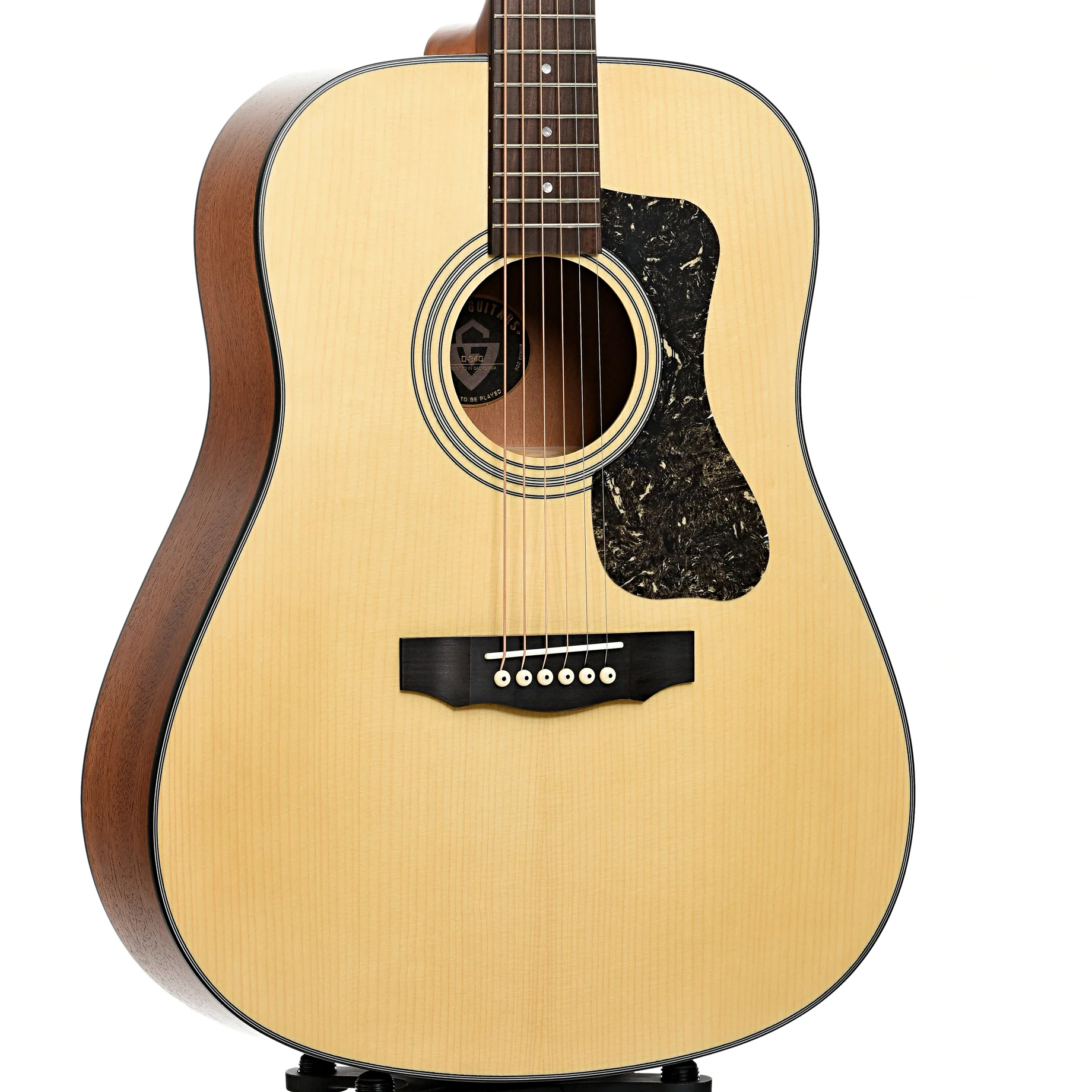 Guild D-340 Dreadnought Acoustic Guitar - Image 4
