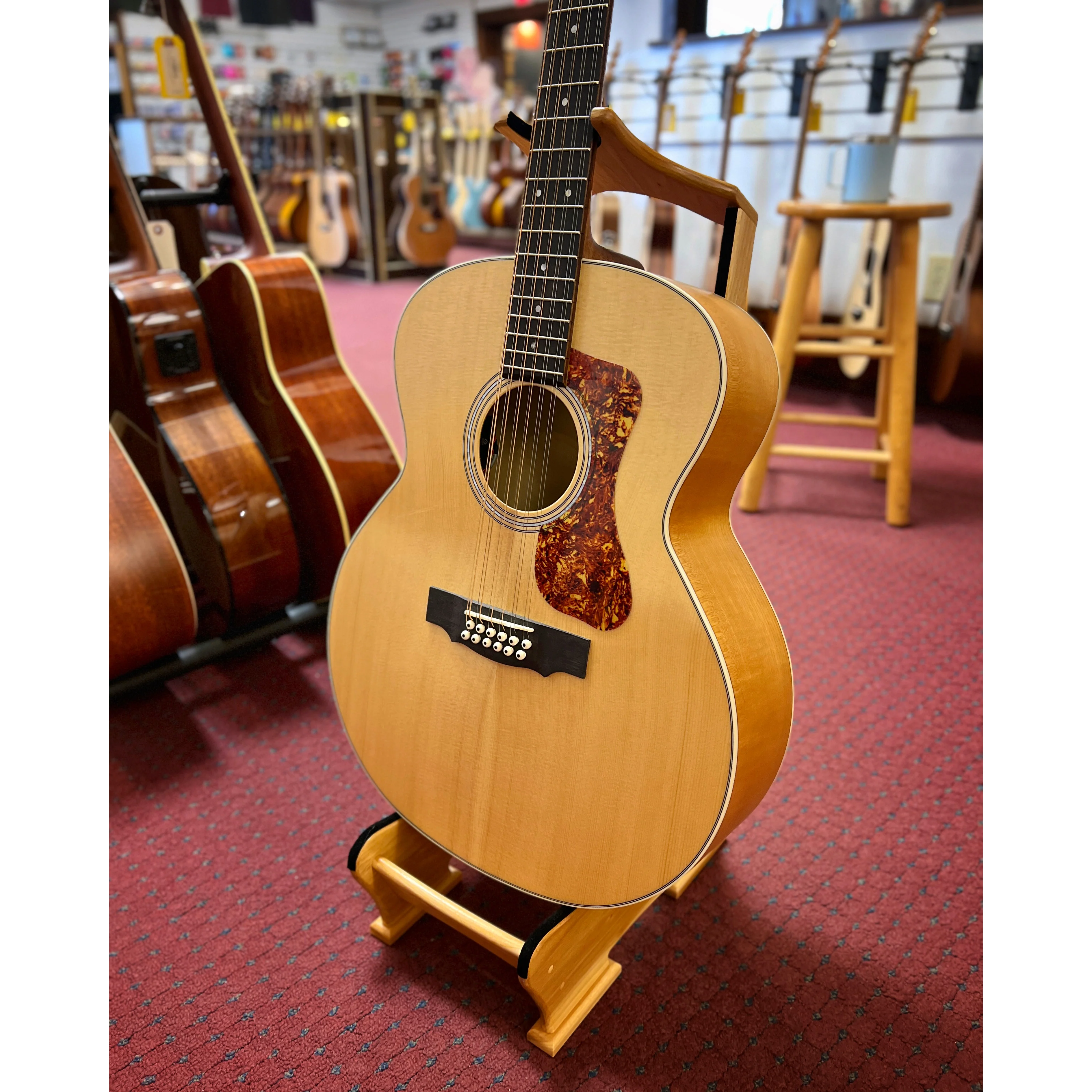 Guild F-2512E Maple 12-String Acoustic-Electric Guitar - Image 4