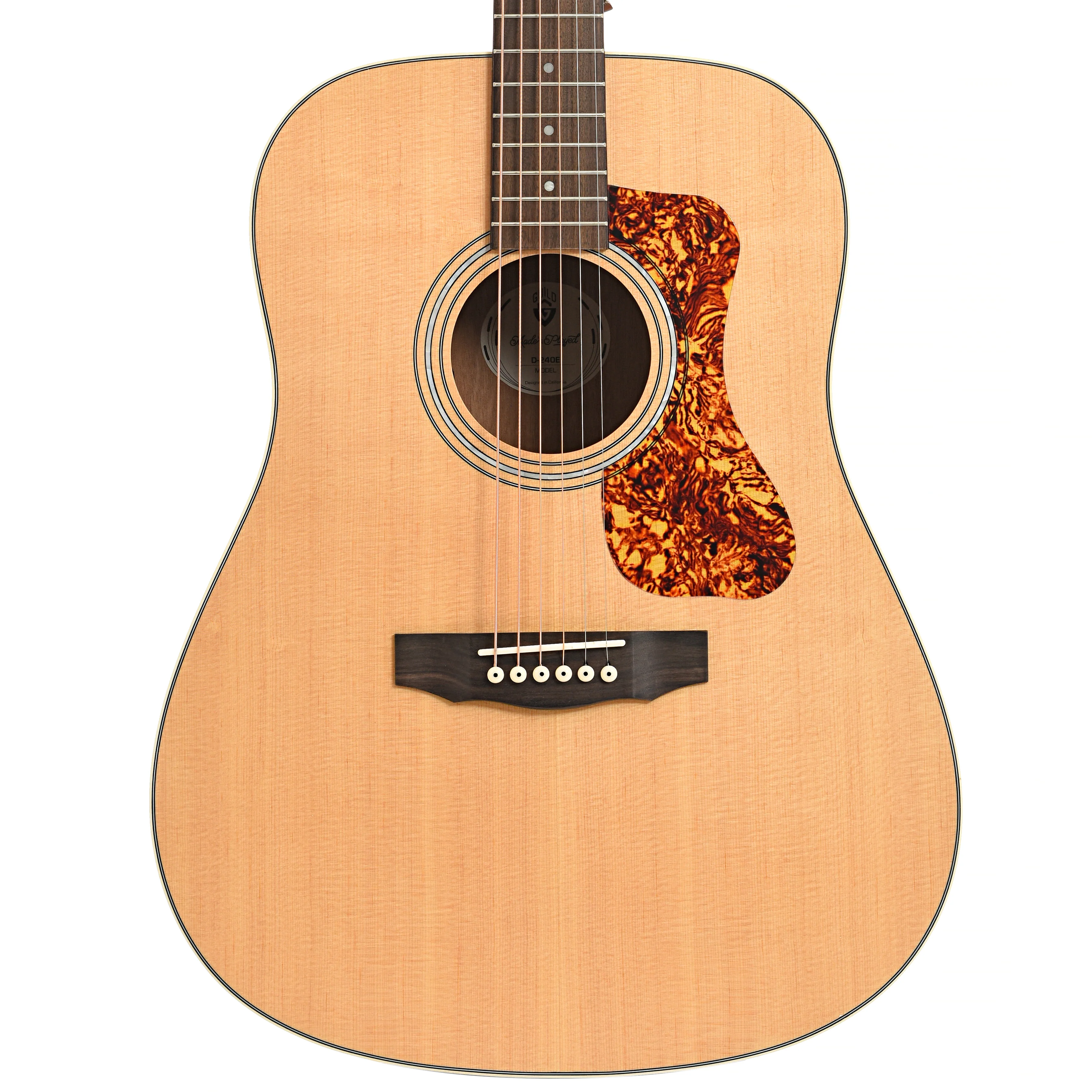 Guild D-240E Dreadnought Acoustic- Electric Guitar - Image 2
