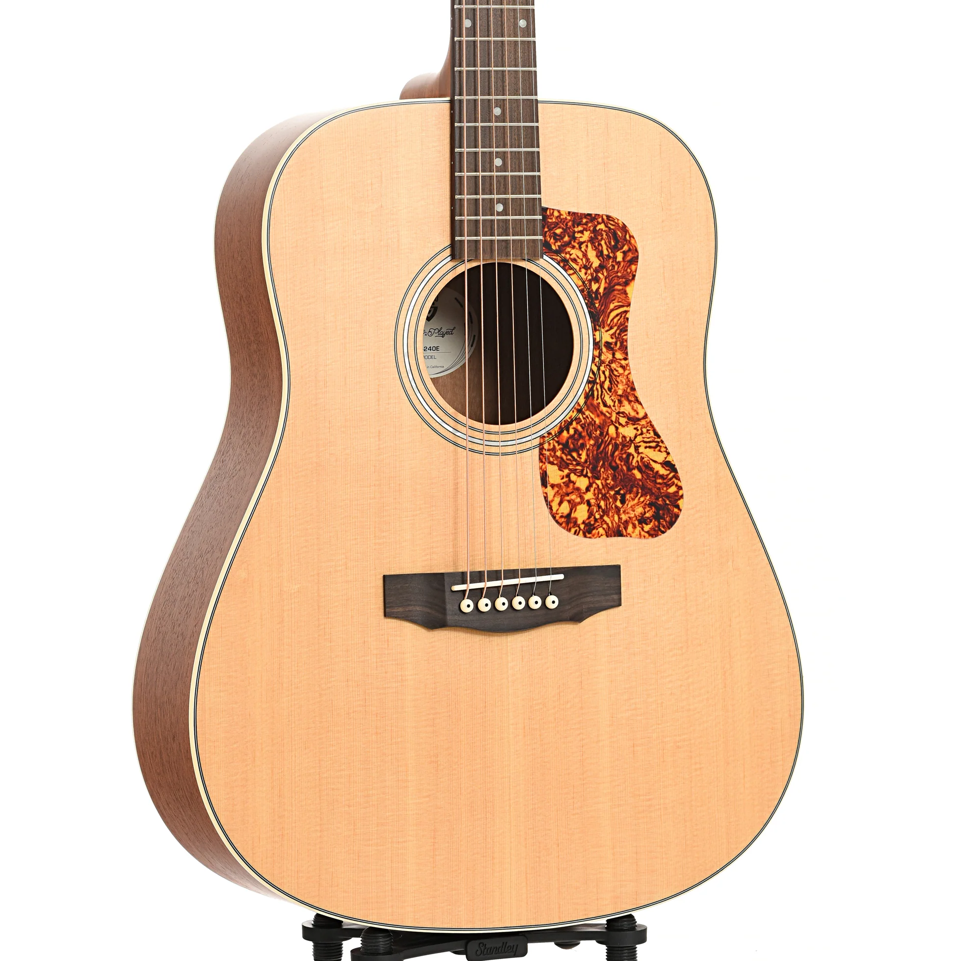 Guild D-240E Dreadnought Acoustic- Electric Guitar - Image 4