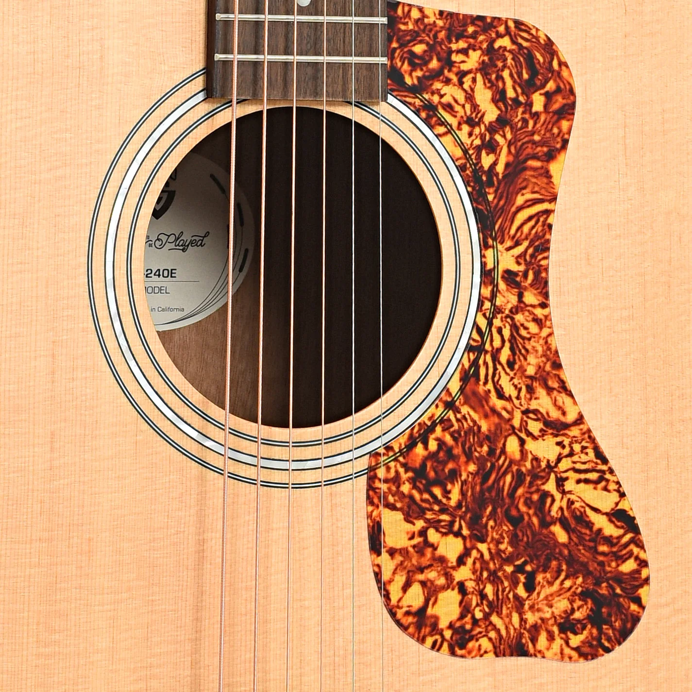 Guild D-240E Dreadnought Acoustic- Electric Guitar - Image 6