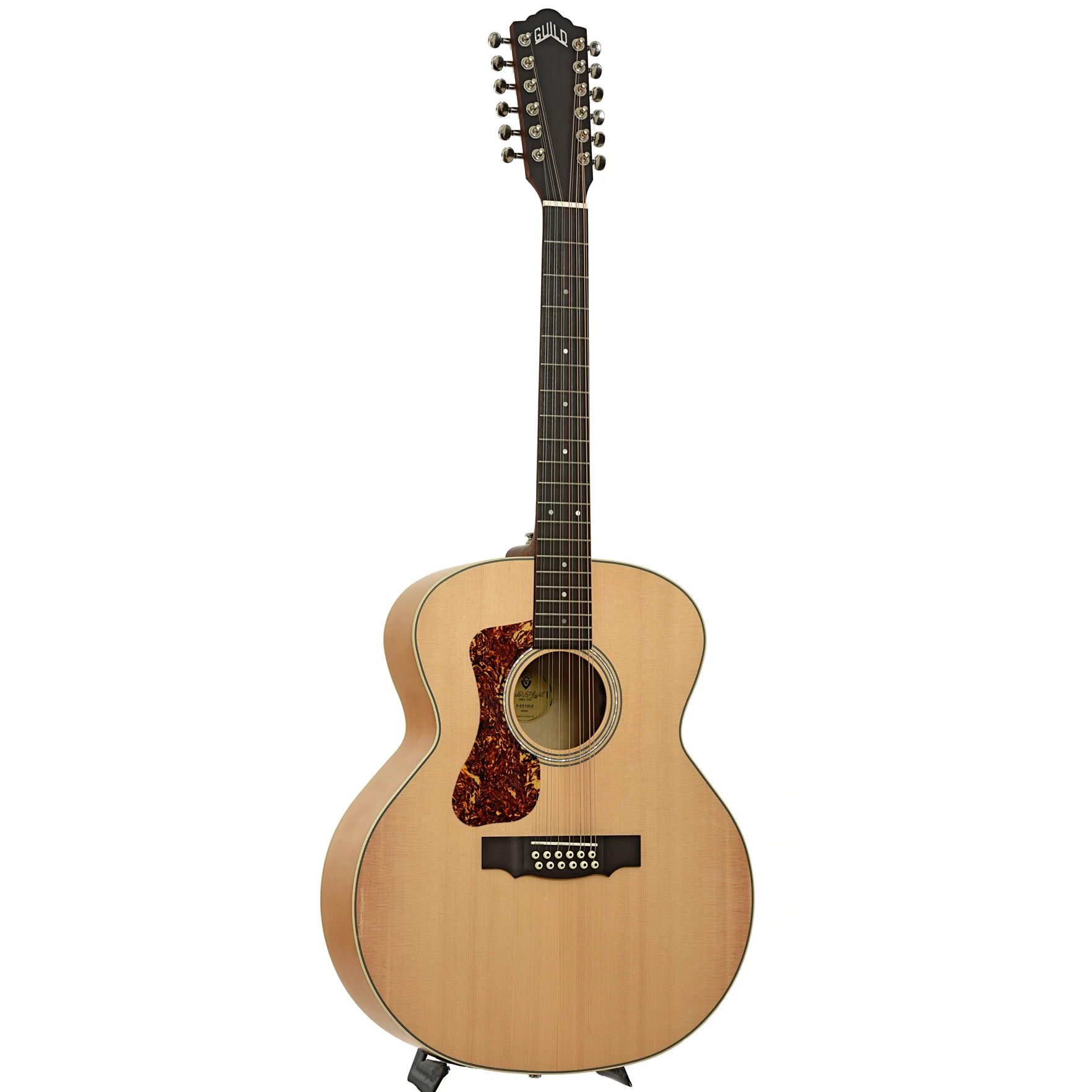 Guild F-2512E Maple LH Left-Handed 12-String Acoustic-Electric Guitar - Image 3