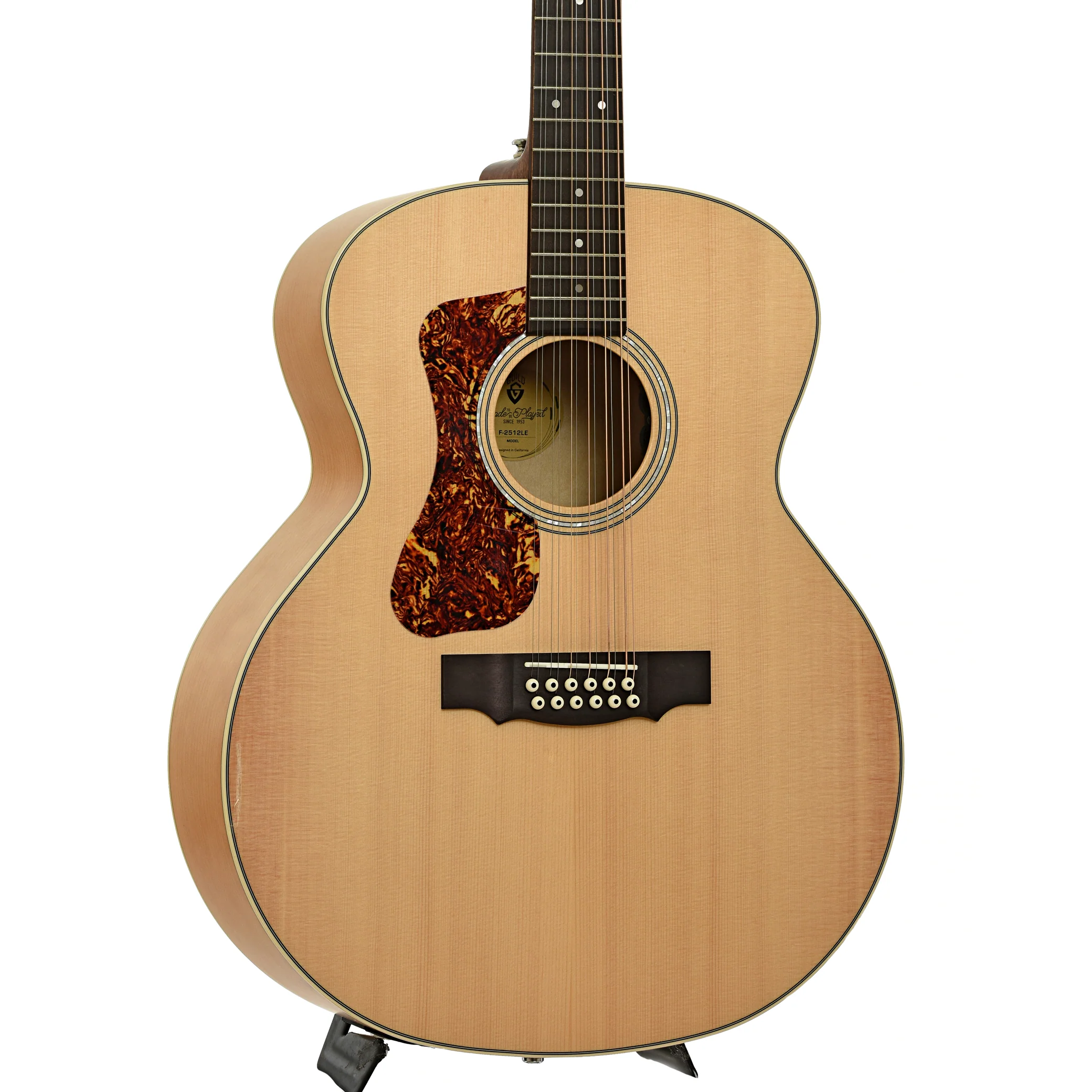 Guild F-2512E Maple LH Left-Handed 12-String Acoustic-Electric Guitar - Image 4