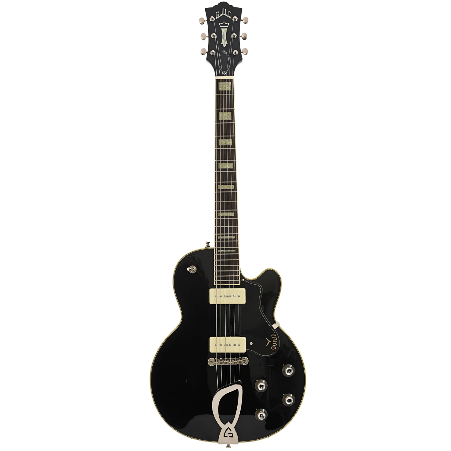 Guild Limited Edition M-75 Aristocrat Hollowbody Electric Guitar, Black - Image 16