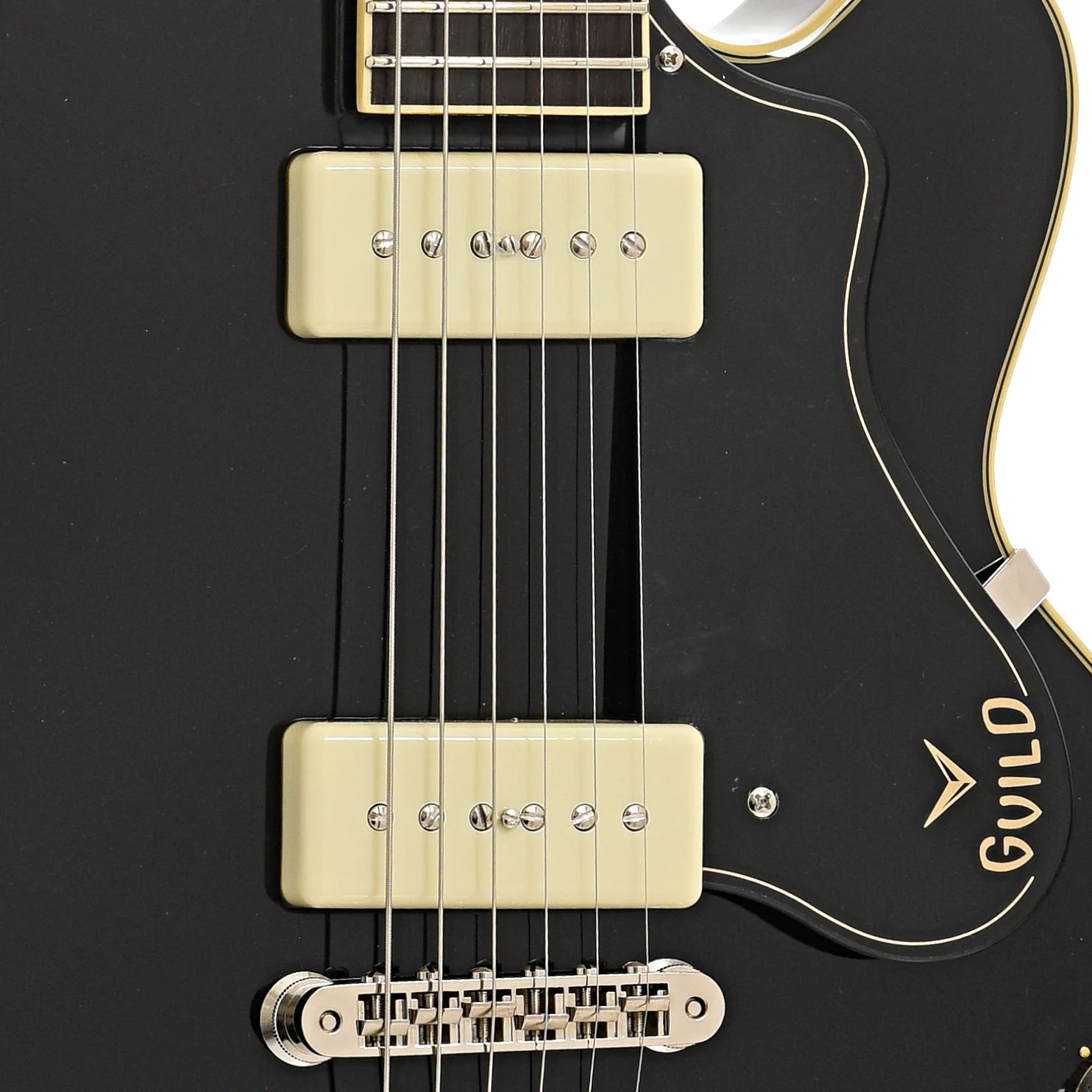 Guild Limited Edition M-75 Aristocrat Hollowbody Electric Guitar, Black - Image 8