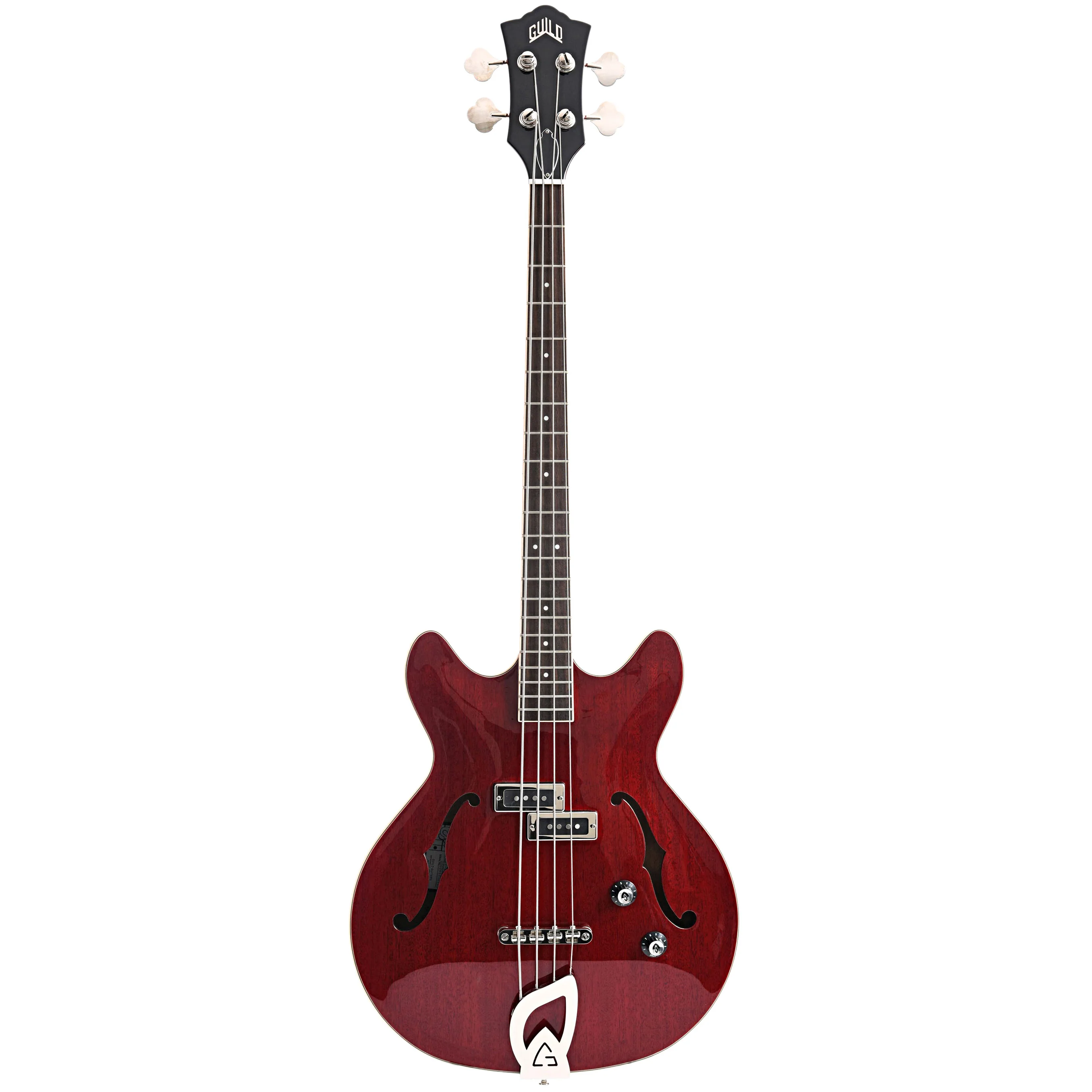 Guild Starfire 1 Electric Bass, Cherry Red - Image 14