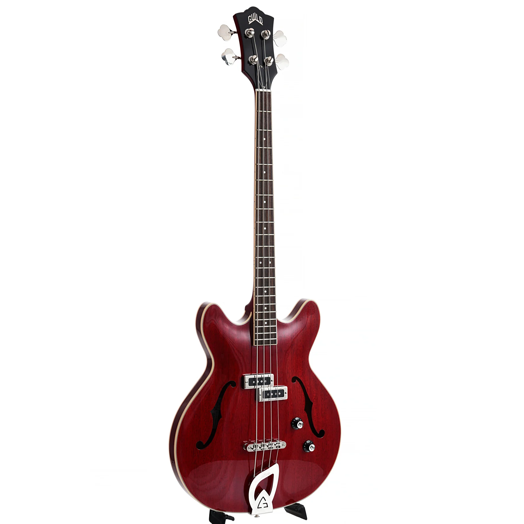Guild Starfire 1 Electric Bass, Cherry Red - Image 3