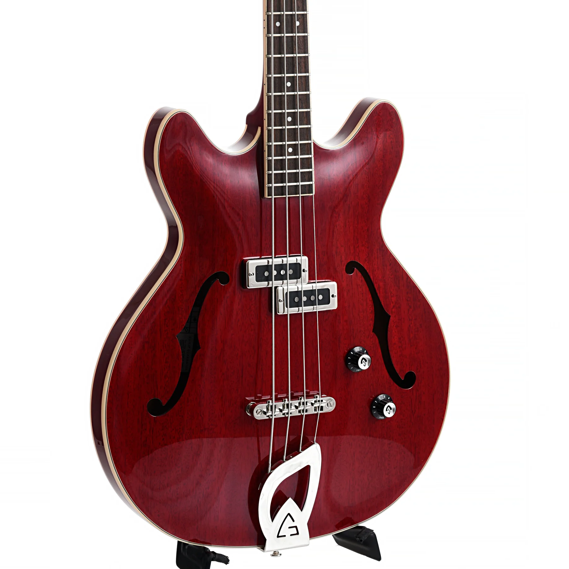 Guild Starfire 1 Electric Bass, Cherry Red - Image 5