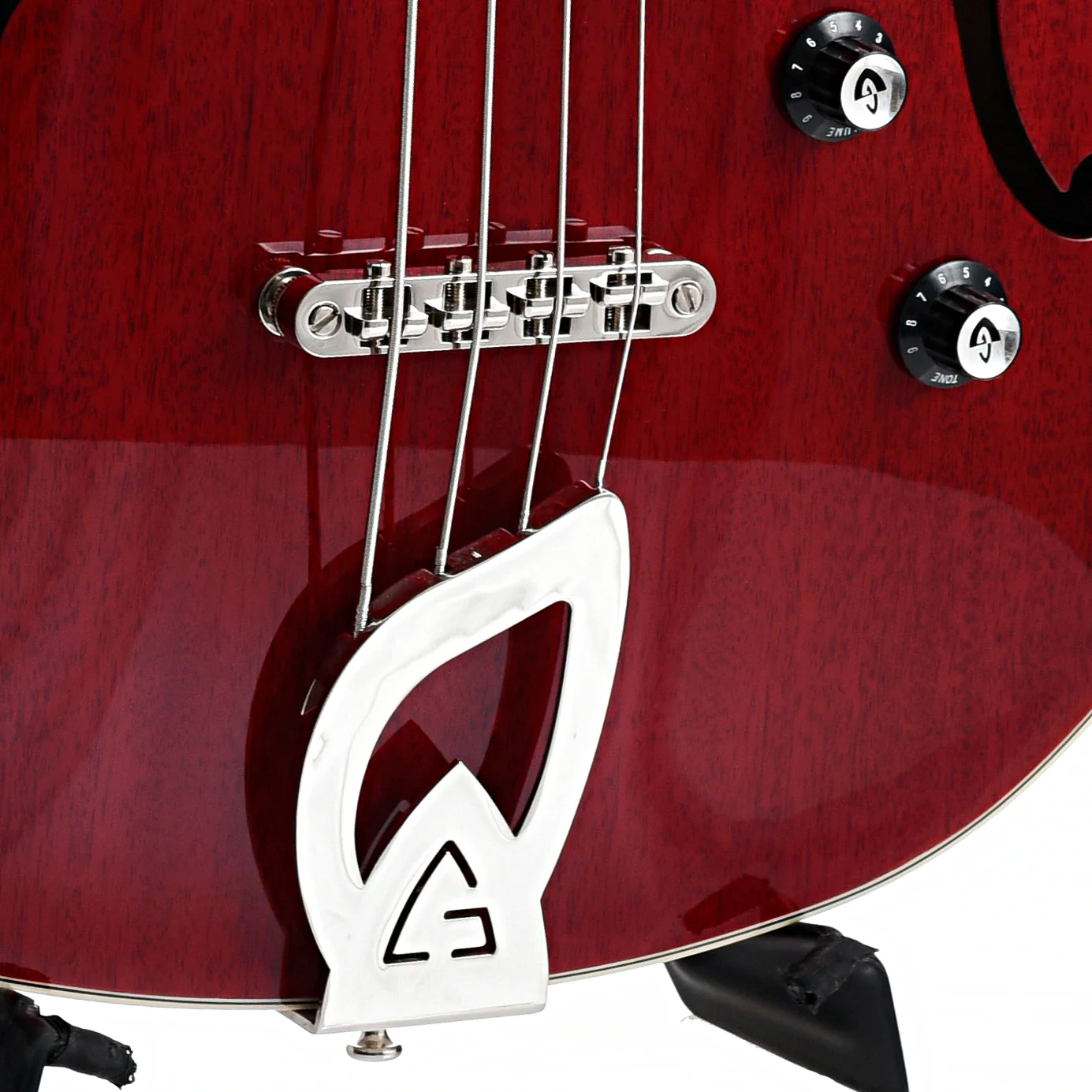 Guild Starfire 1 Electric Bass, Cherry Red - Image 6