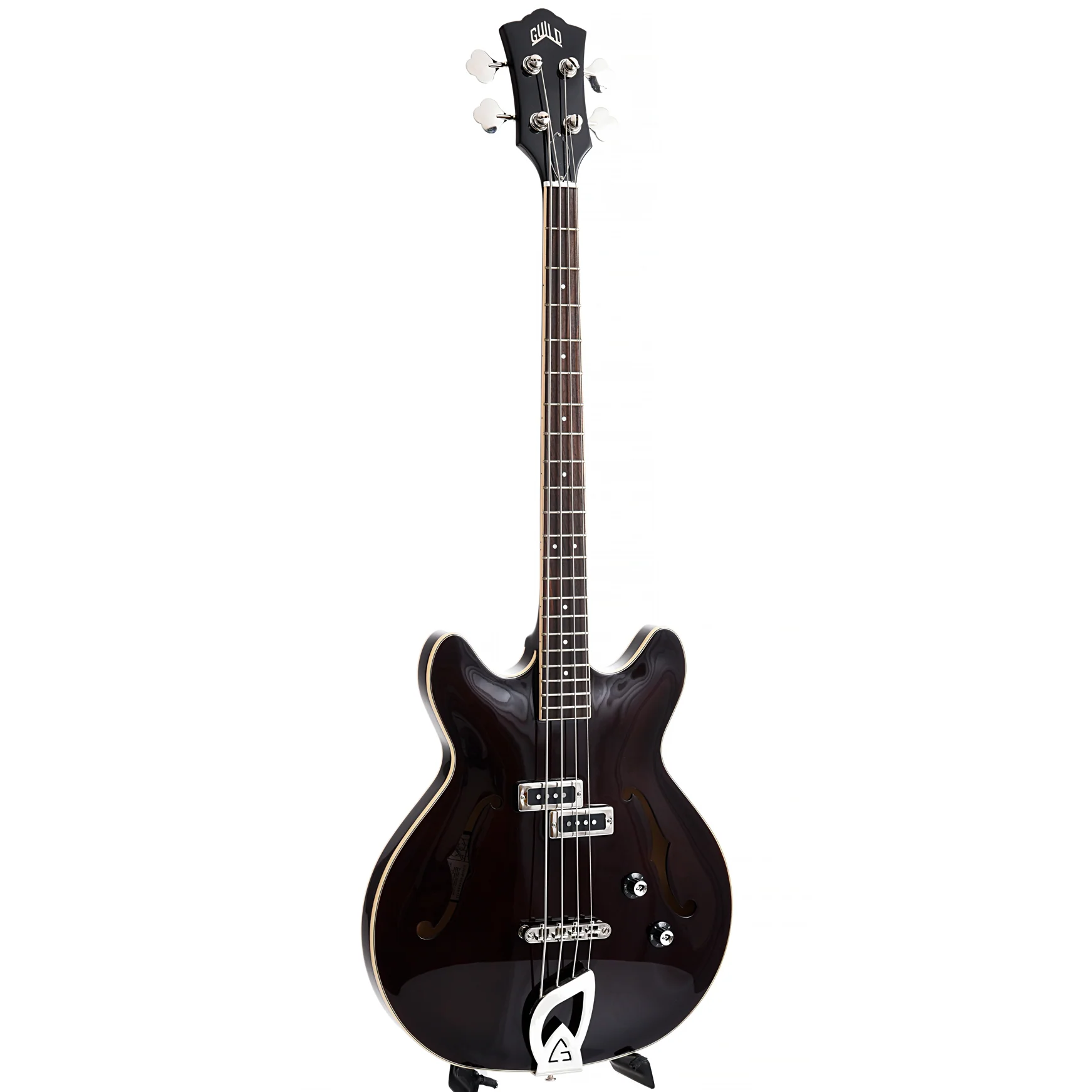 Guild Starfire 1 Electric Bass, Vintage Walnut - Image 3