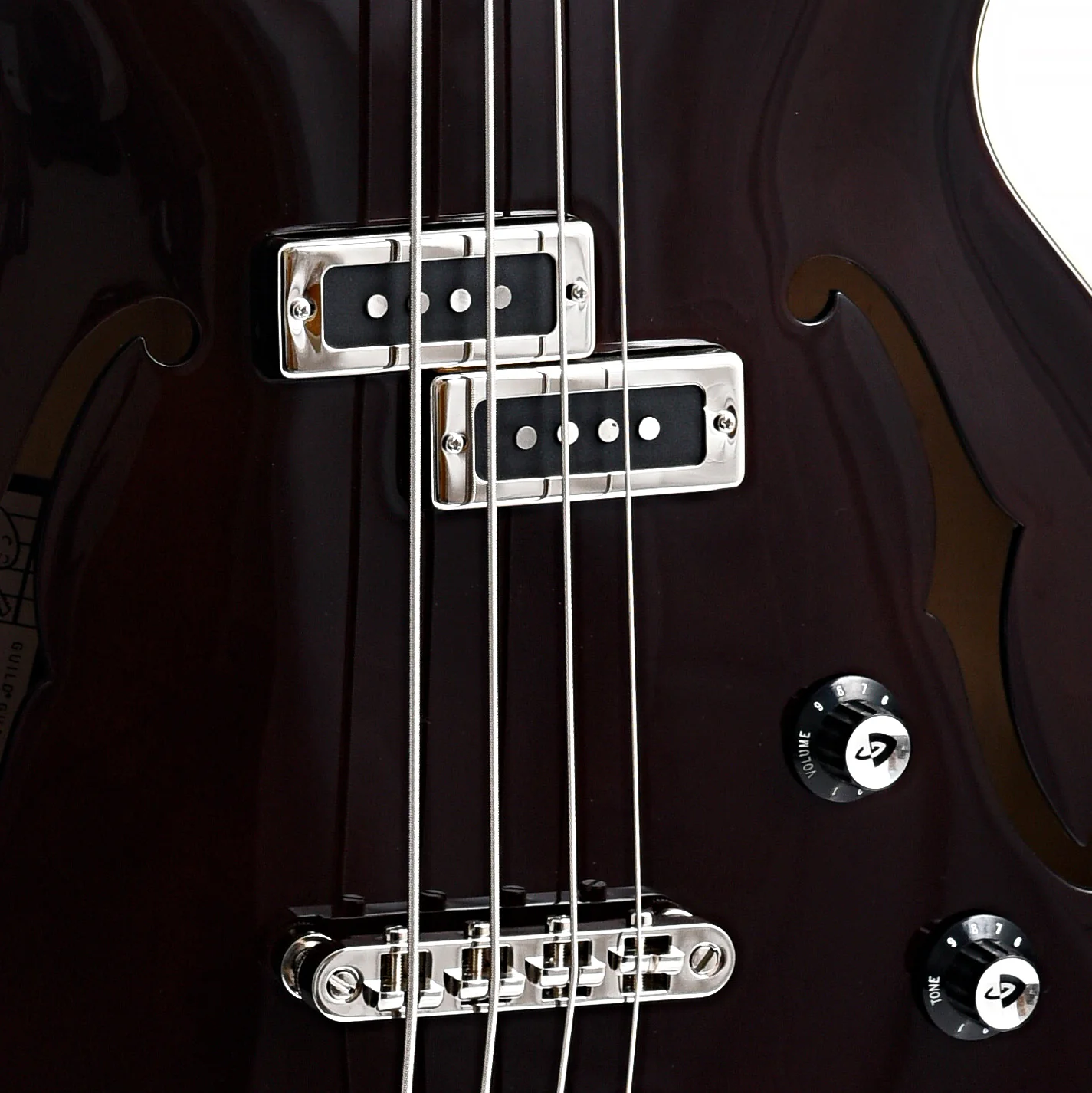 Guild Starfire 1 Electric Bass, Vintage Walnut - Image 6