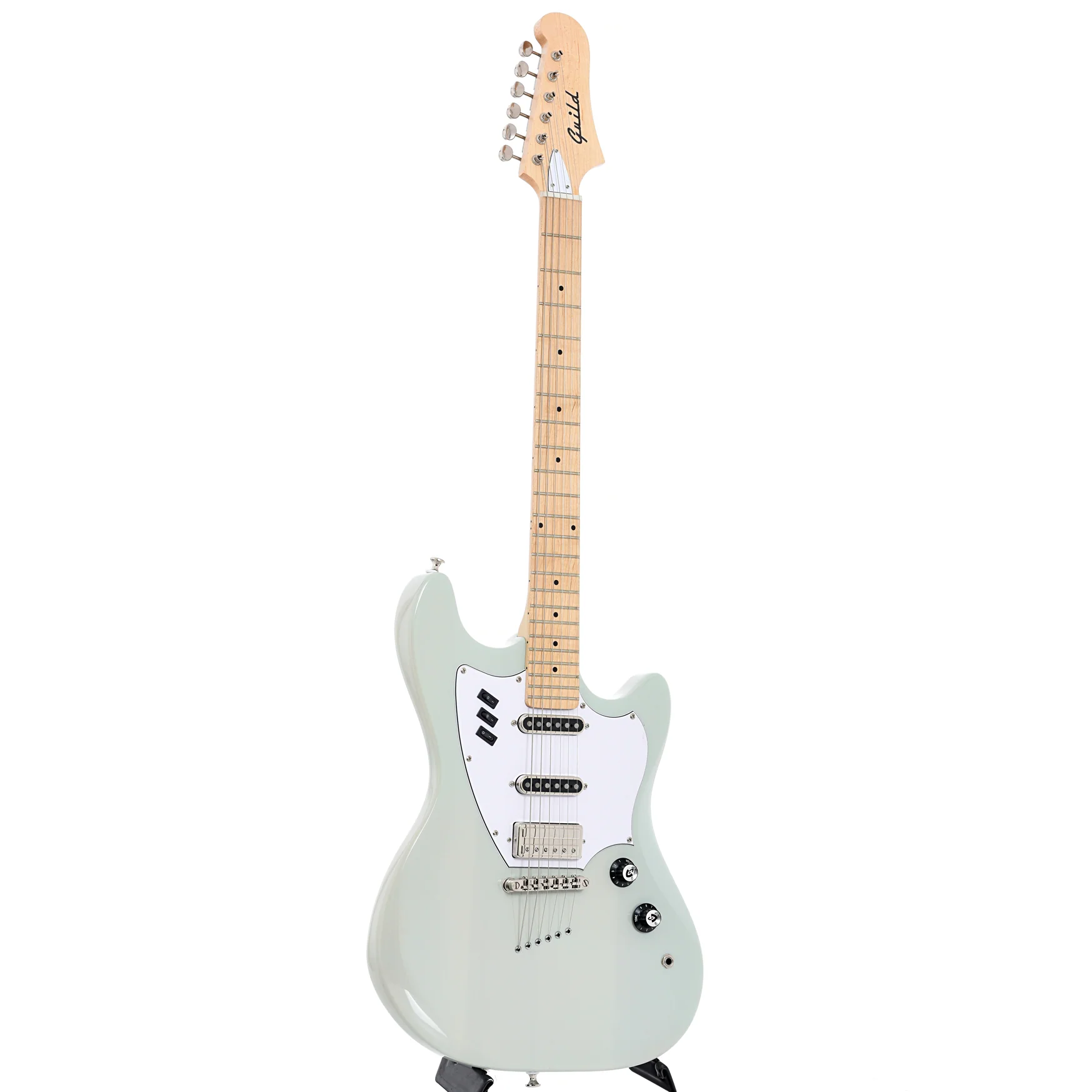 Guild Surfliner Electric Guitar, White Sage - Image 13