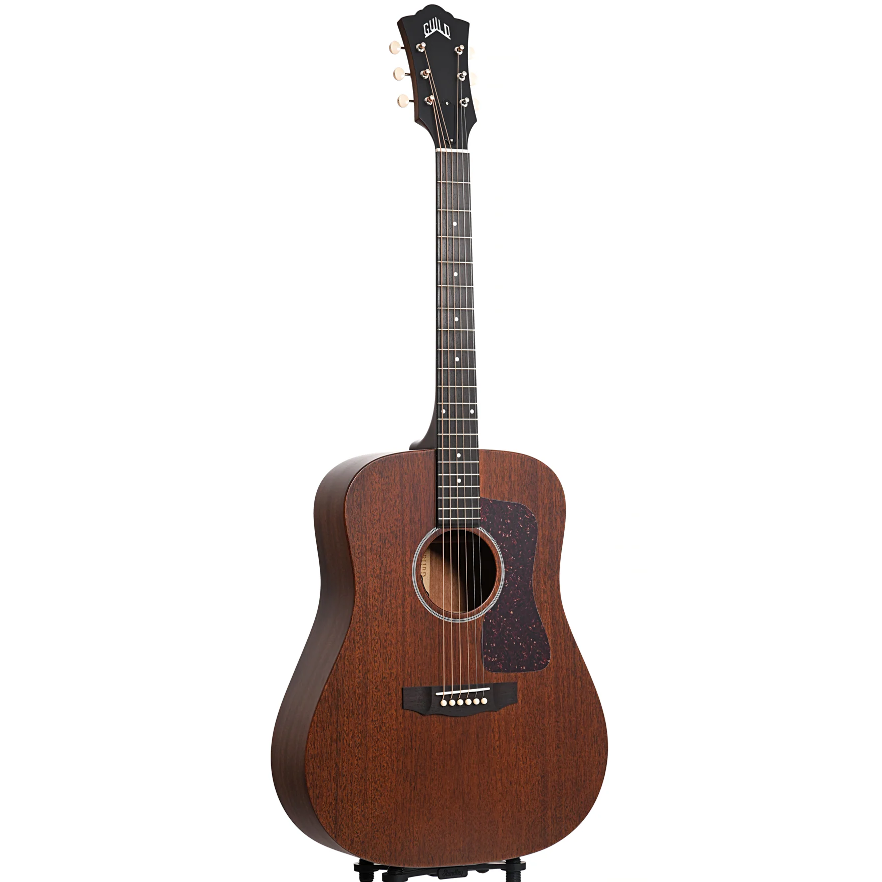 Guild D-20E Dreadnought Acoustic-Electric Guitar & Case, Natural - Image 3