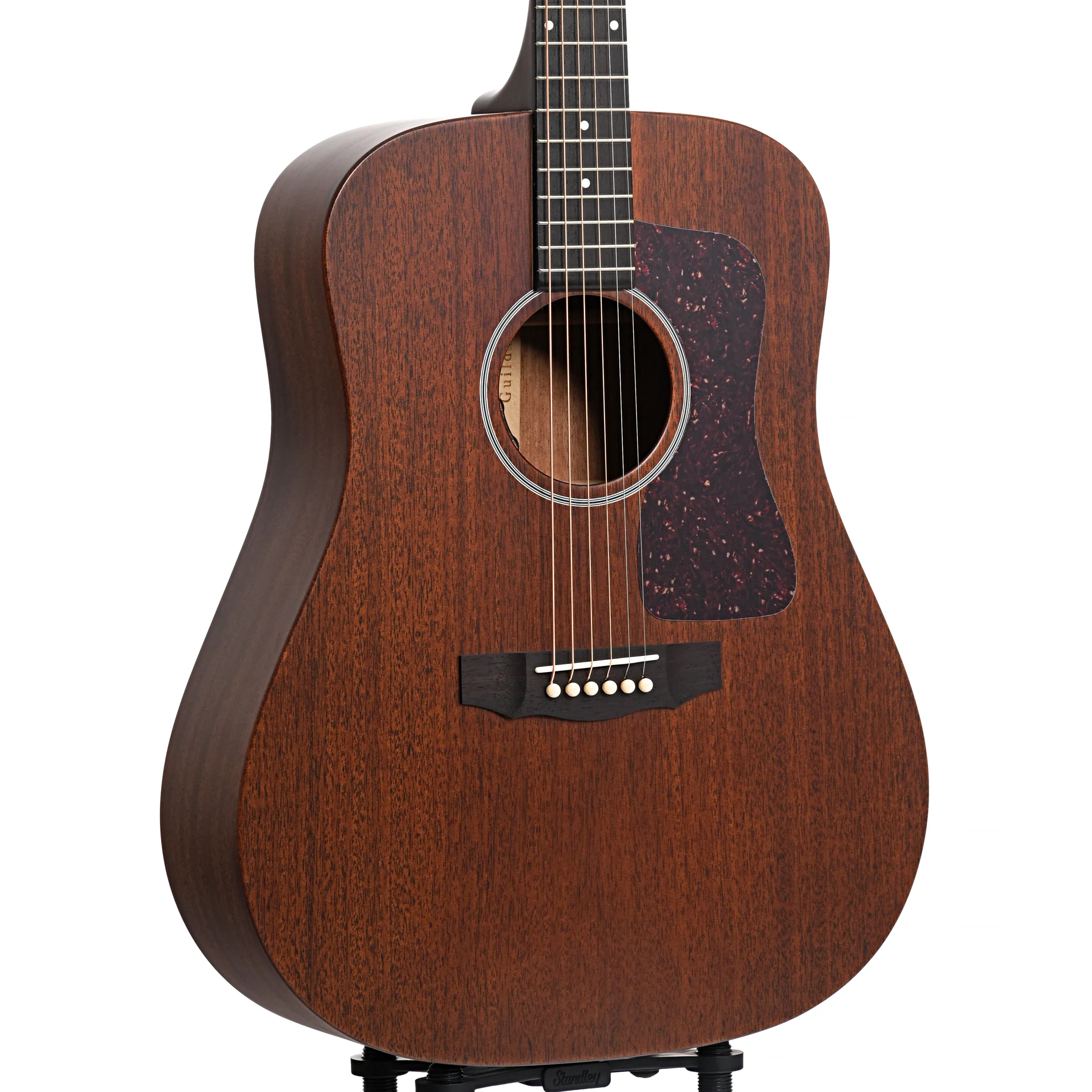 Guild D-20E Dreadnought Acoustic-Electric Guitar & Case, Natural - Image 5