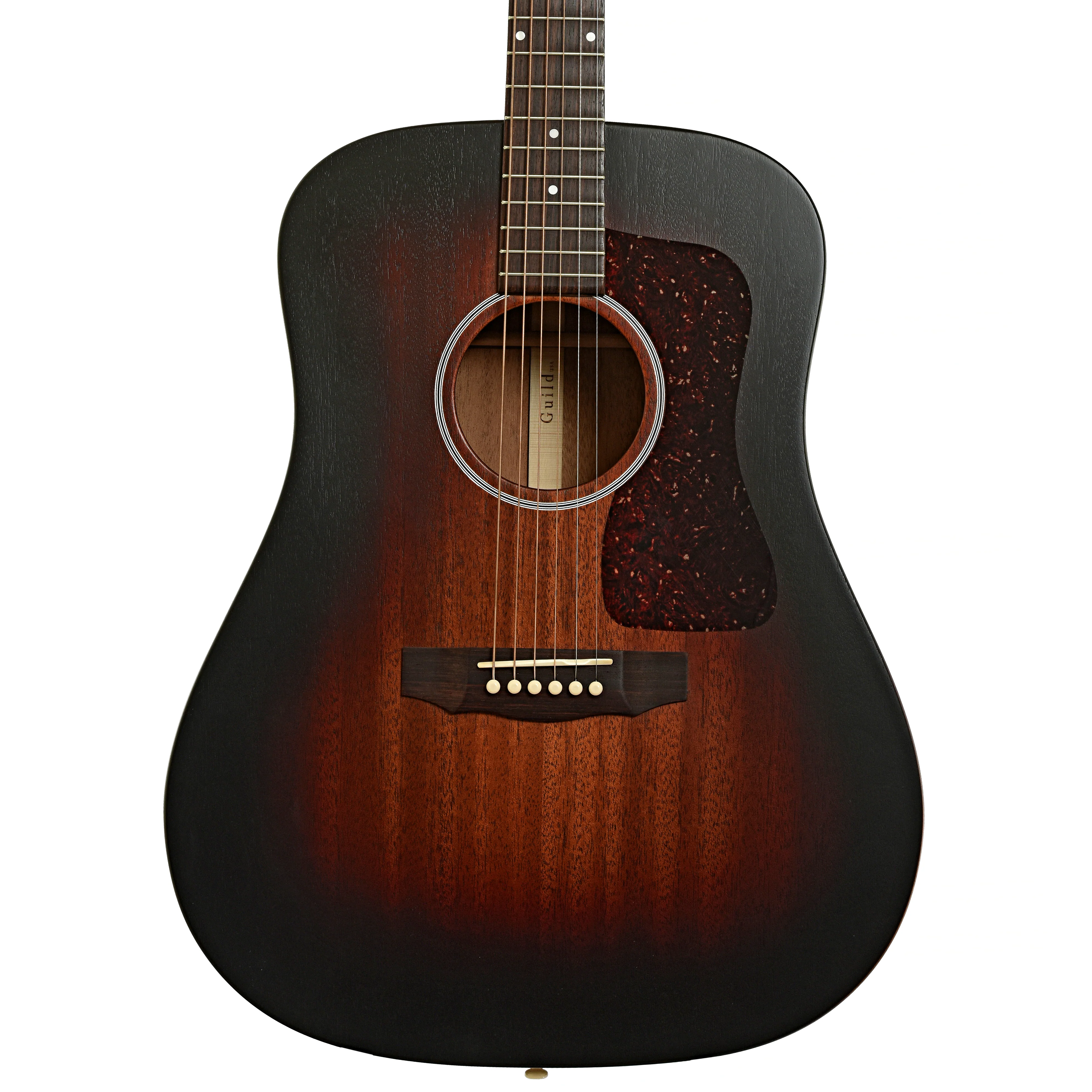 Guild USA D-20 VSB Mahogany Acoustic Guitar (2023) - Image 2