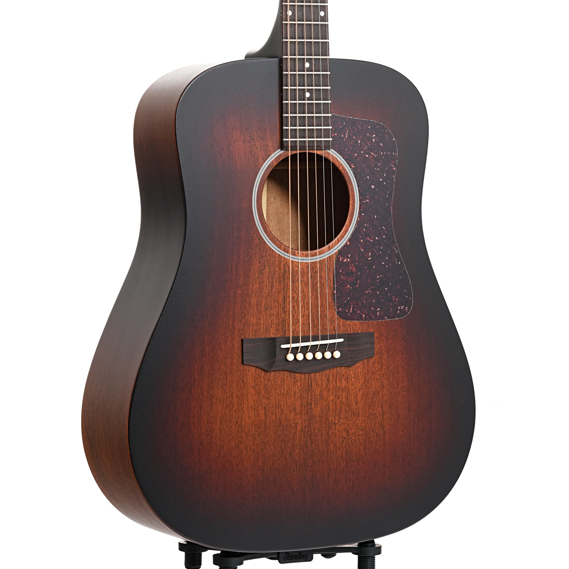 Guild D-20 Dreadnought Acoustic Guitar & Case, Vintage Sunburst - Image 4