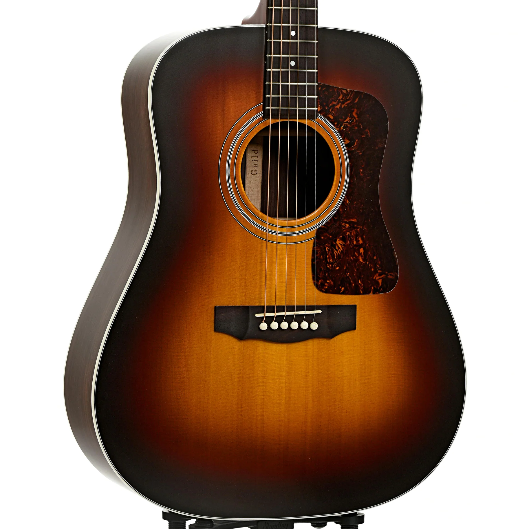 Guild D-50 Standard Dreadnought Acoustic Guitar & Case, Antique Burst - Image 4