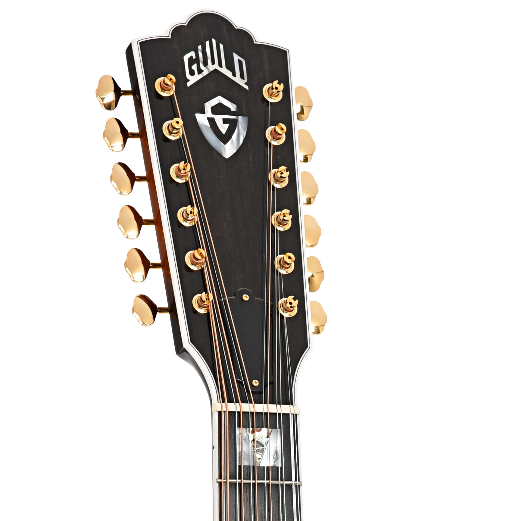 Guild F-512E Maple 12-String Acoustic-Electric Guitar & Case, Antique Burst - Image 8