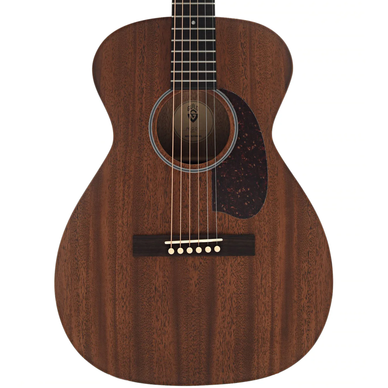 Guild M-20 Acoustic Guitar & Case, Natural - Image 2