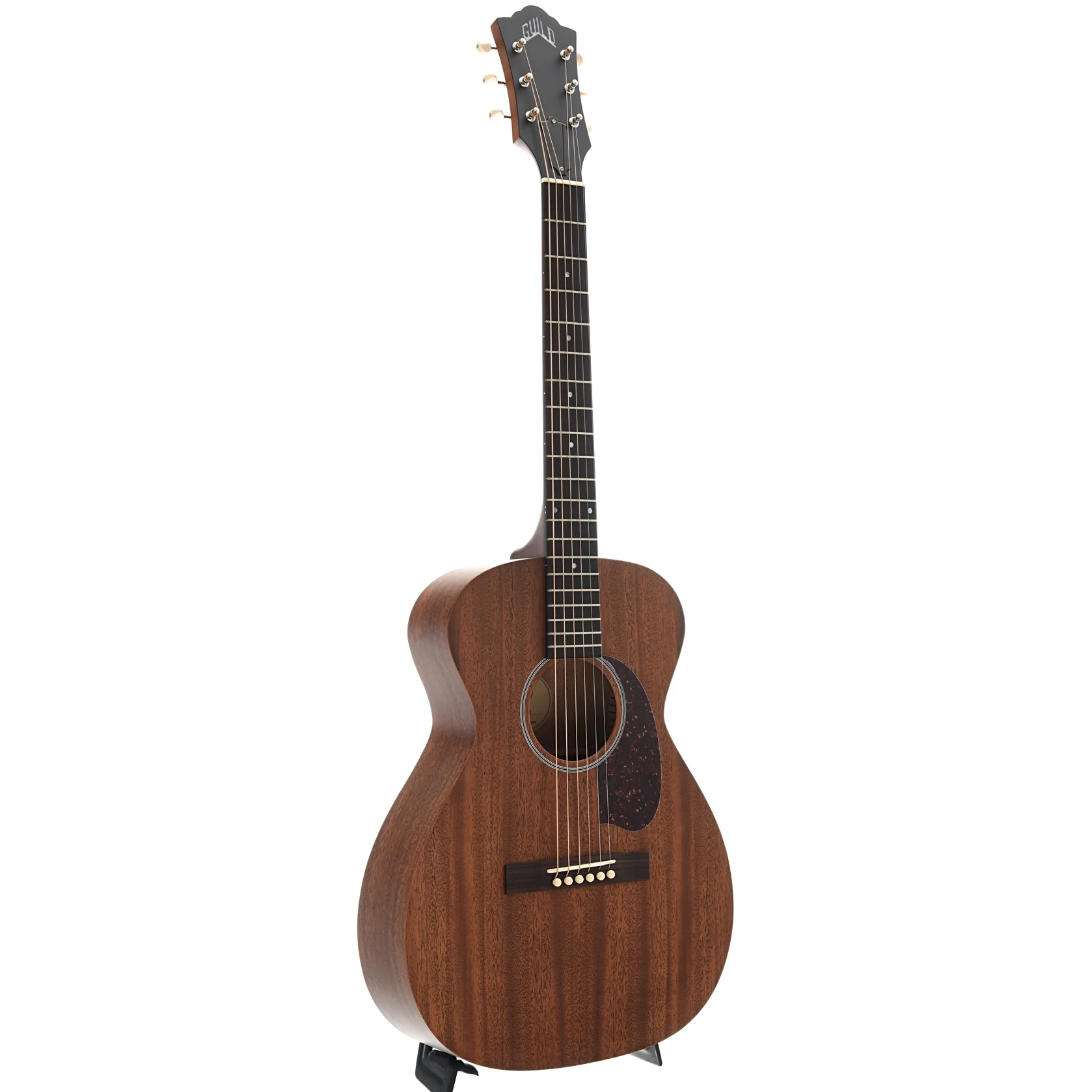 Guild M-20 Acoustic Guitar & Case, Natural - Image 4