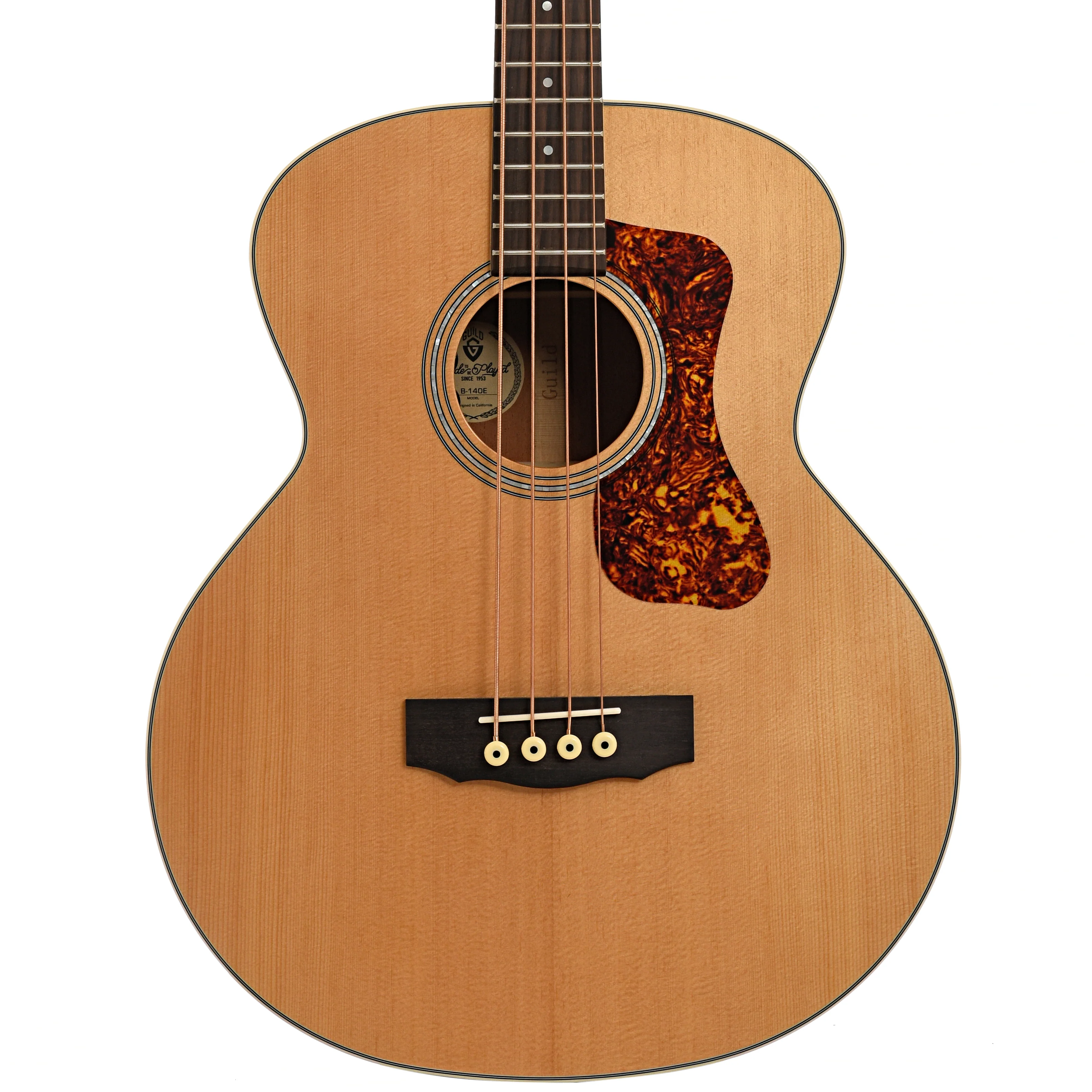 Guild B-140E Acoustic-Electric Bass Guitar & Gigbag - Image 2