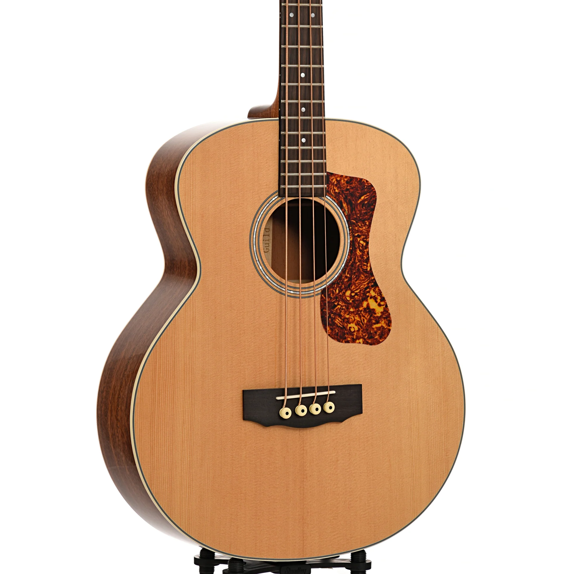 Guild B-140E Acoustic-Electric Bass Guitar & Gigbag - Image 4