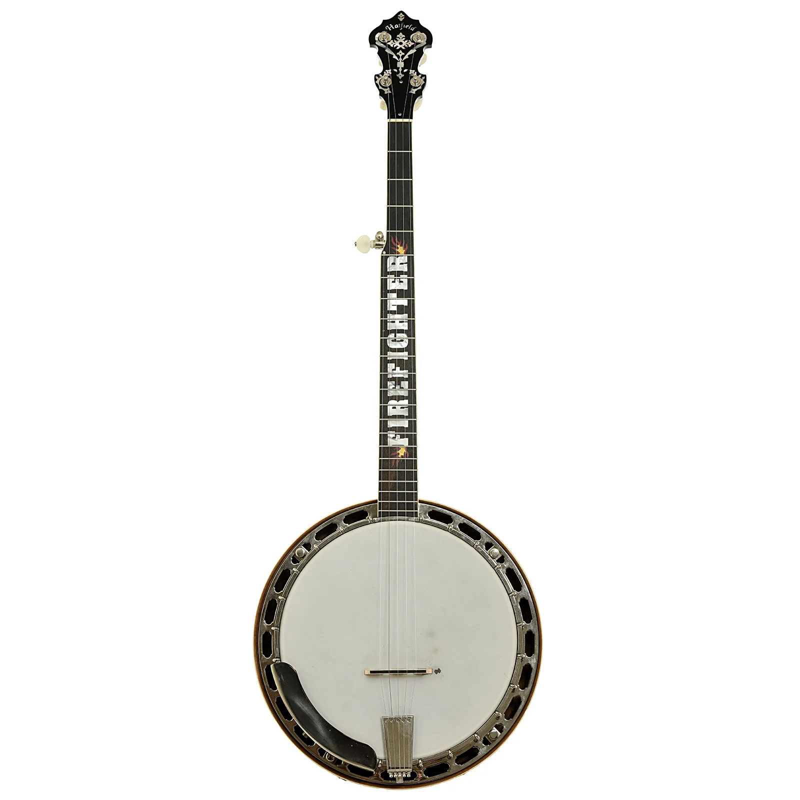 Hatfield Buckdancer Custom Firefighter Resonator Banjo (2022) - Image 19