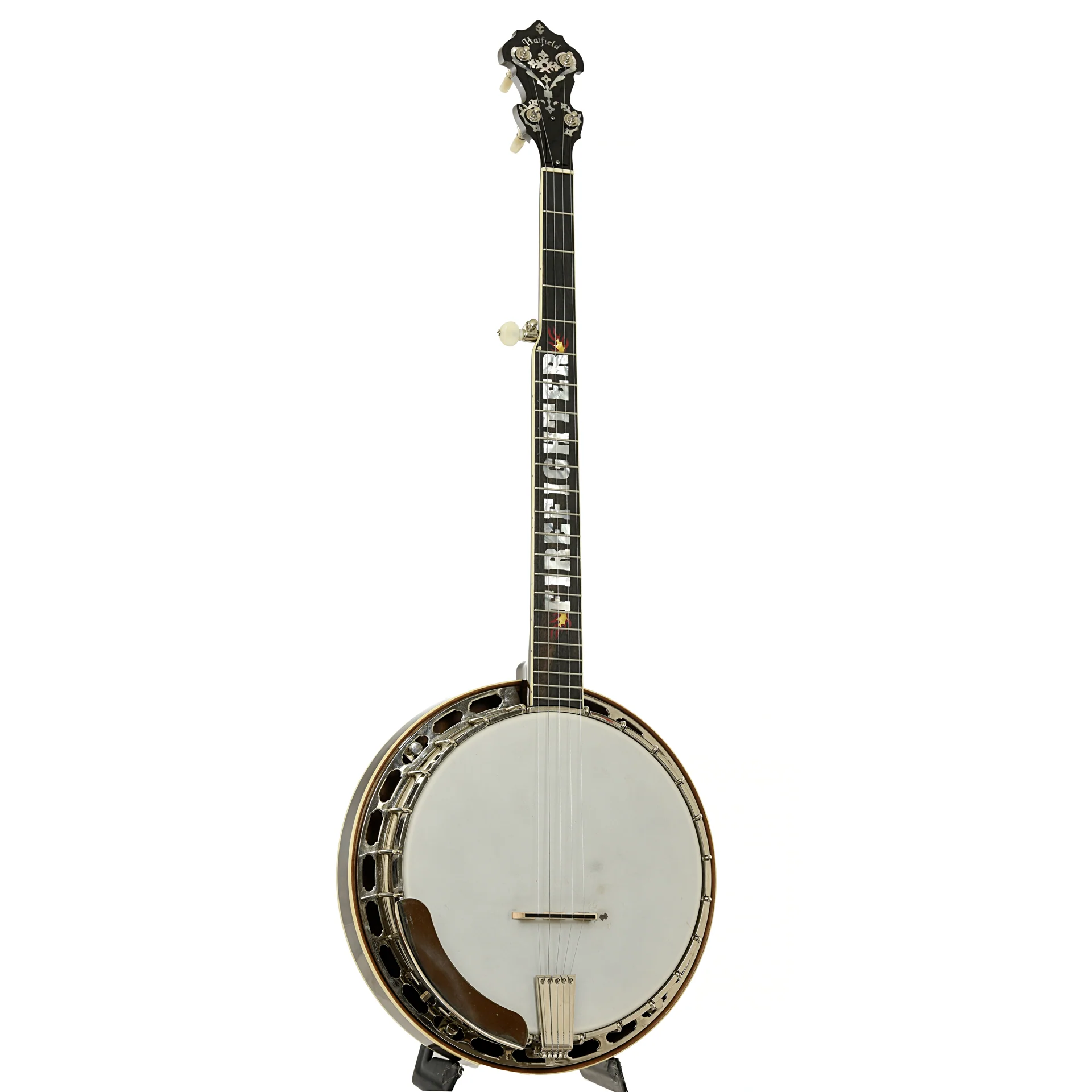 Hatfield Buckdancer Custom Firefighter Resonator Banjo (2022) - Image 3