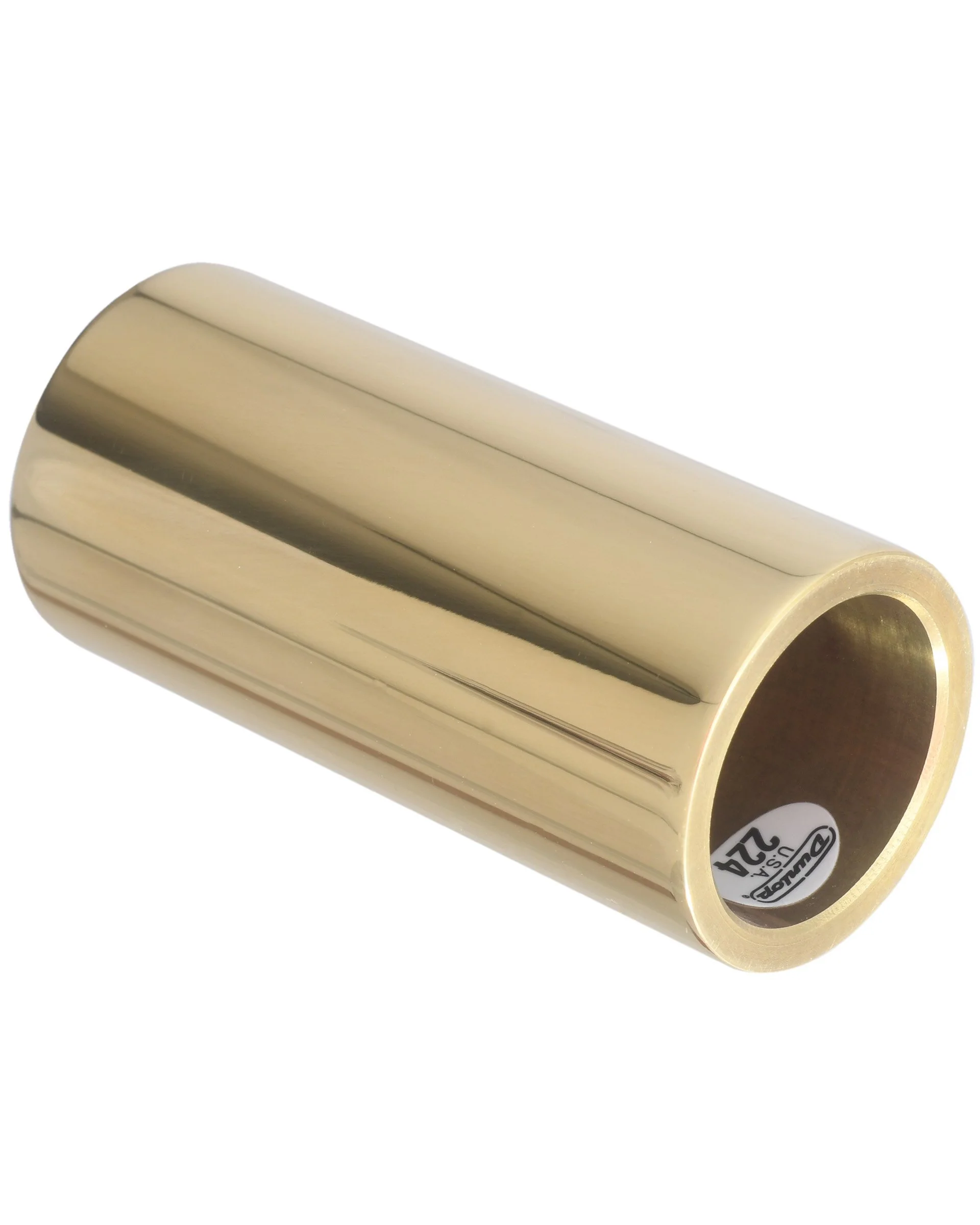 Dunlop 224 Brass Guitar Slide, Large Ring Size (Thick Wall) - Image 2