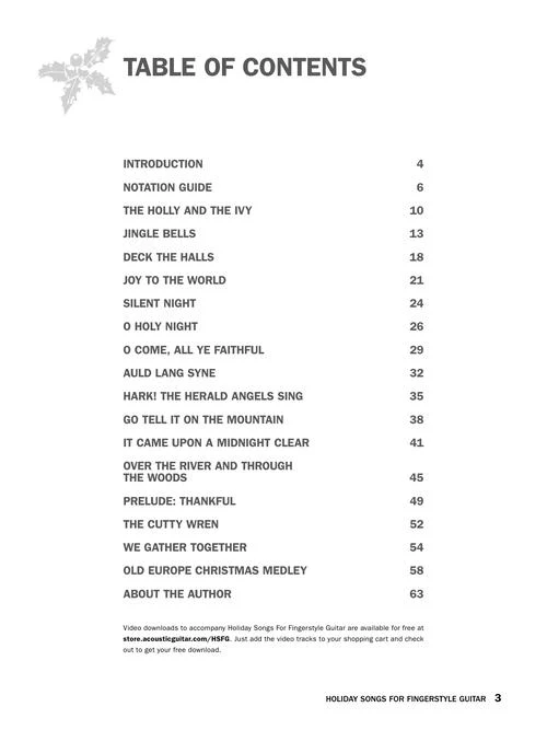 Holiday Songs for Fingerstyle Guitar - Image 3