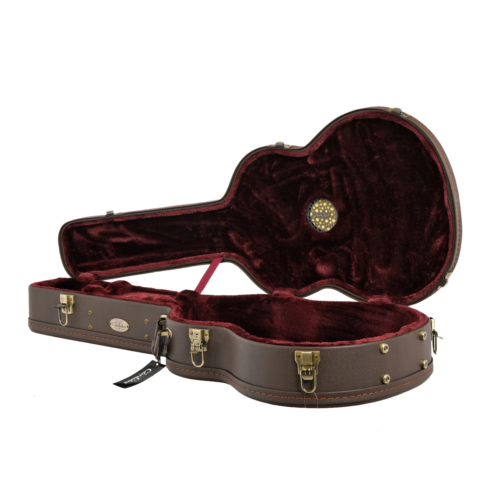 Humicase Protege Classical/Flamenco Guitar Case, Brown - Image 3