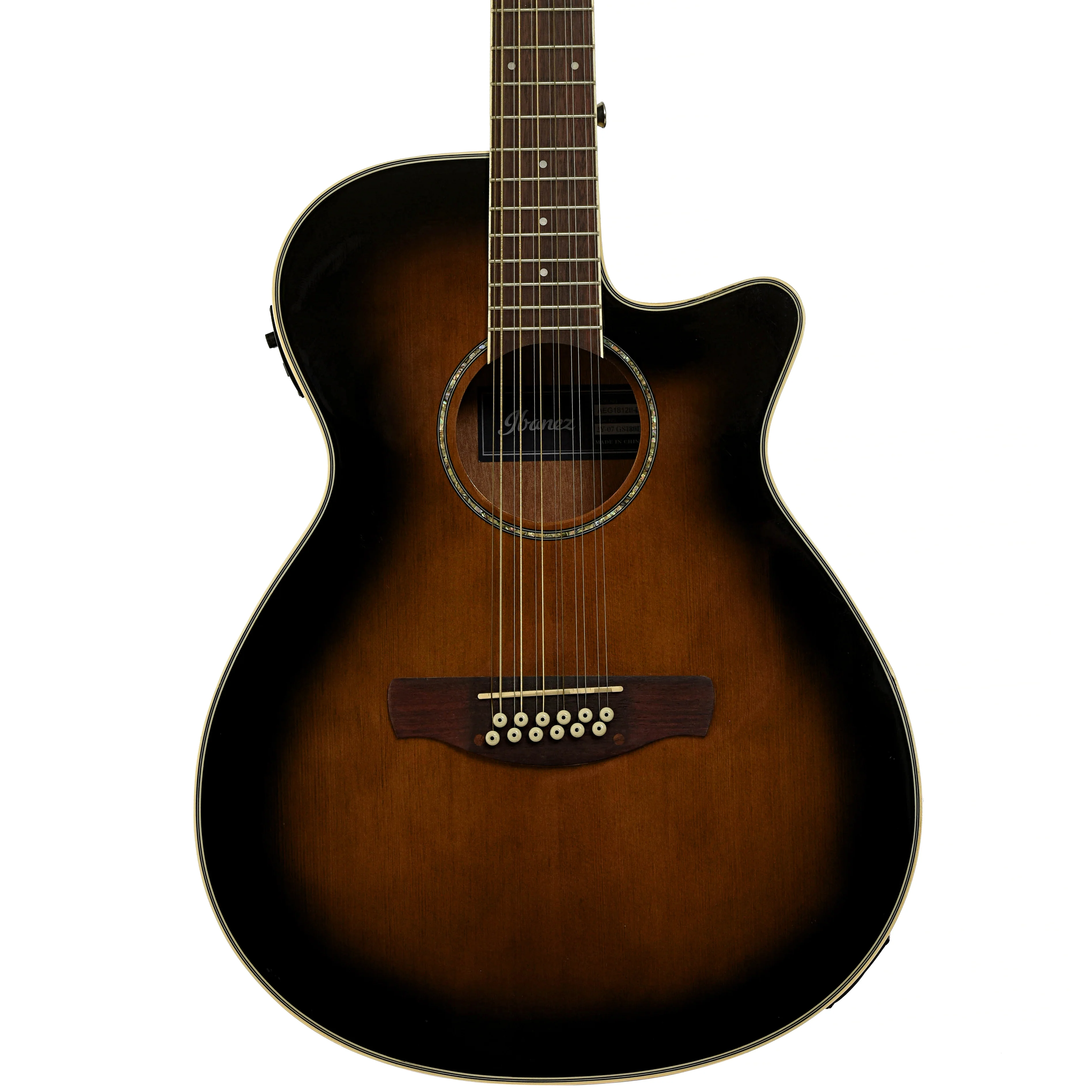 Ibanez AEG1812 II 12-String Acoustic-Electric Guitar - Image 2