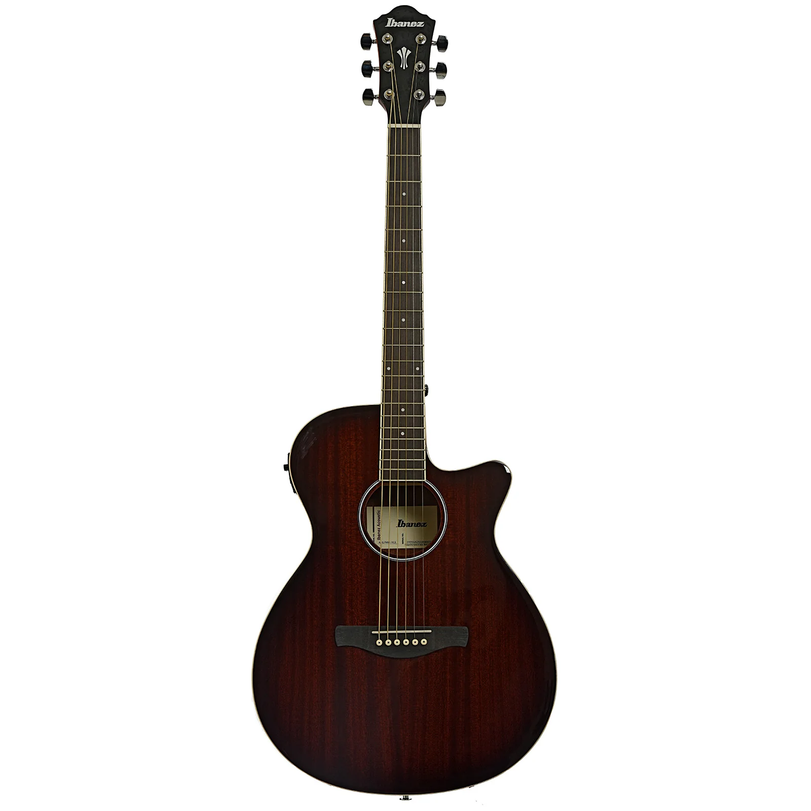 Ibanez AEG7MH Grand Concert Acoustic Guitar, Violin Sunburst High Gloss - Image 13