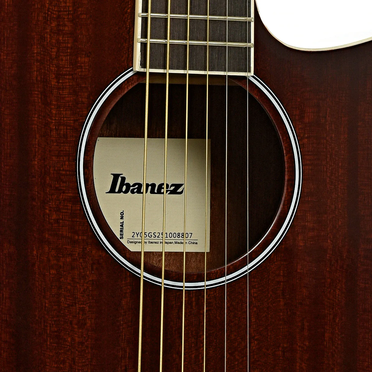Ibanez AEG7MH Grand Concert Acoustic Guitar, Violin Sunburst High Gloss - Image 6