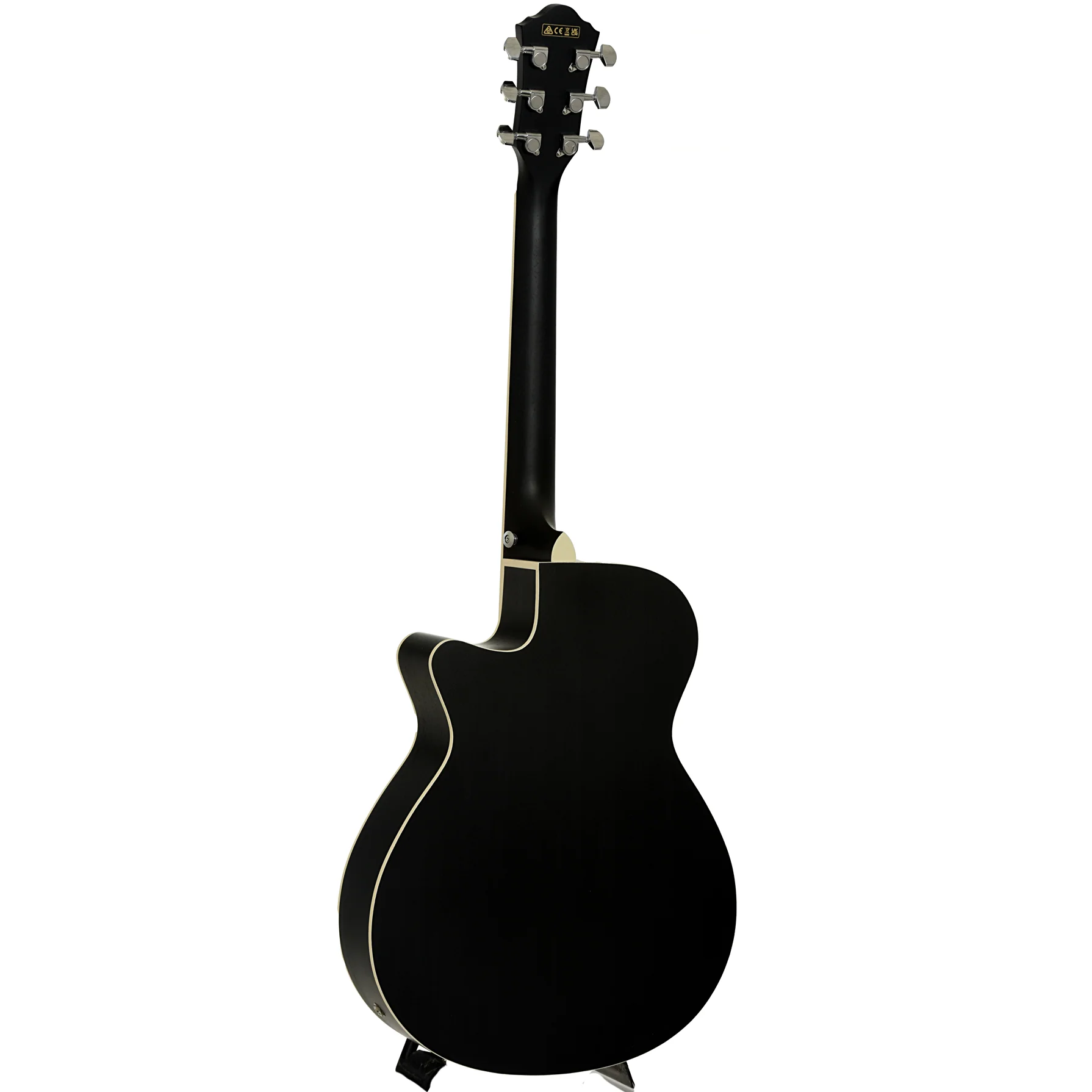 Ibanez AEG7MH Grand Concert Acoustic Guitar, Weathered Black Open Pore - Image 11