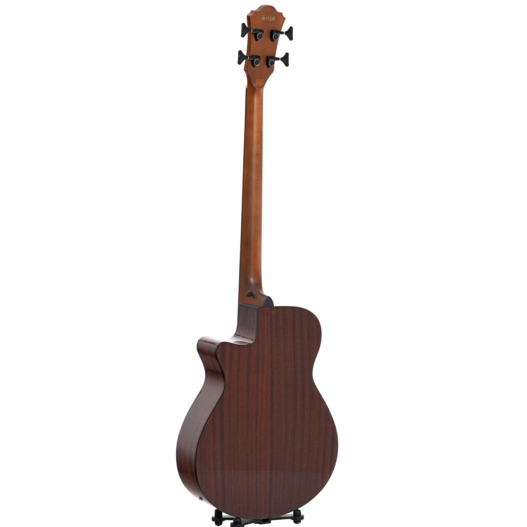 Ibanez AEGB24FE Fretless Acoustic-Electric Bass Guitar, Mahogany Sunburst High Gloss - Image 12