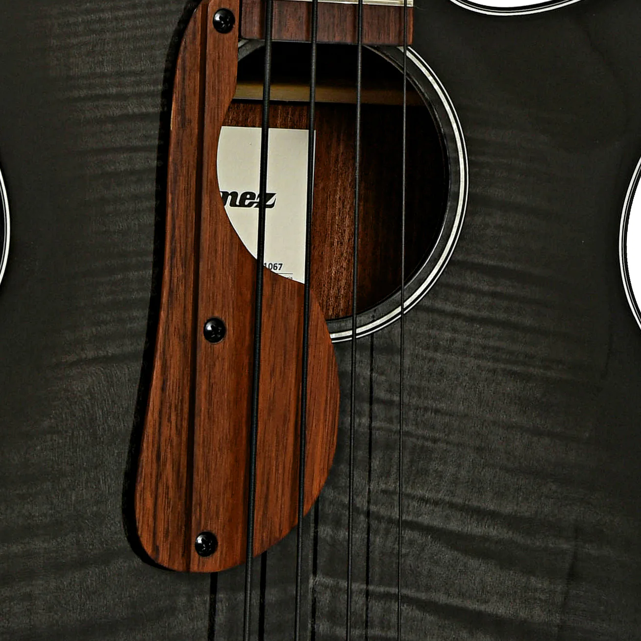 Ibanez AEGB25E Acoustic-Electric Bass Guitar, Transparent Black Sunburst - Image 6