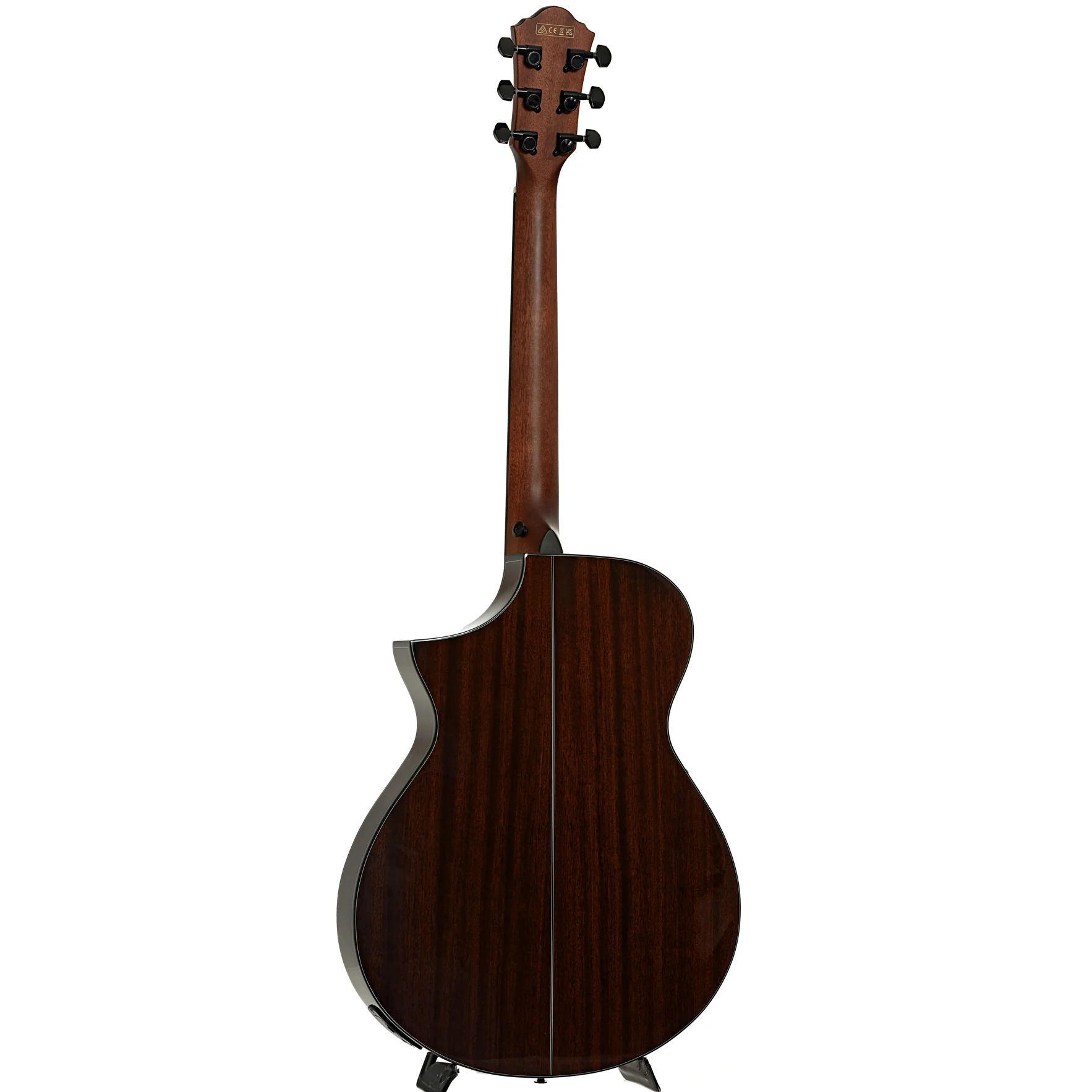 Ibanez AEWC32FM Thinline Acoustic-Electric Guitar, Amber Sunset Fade - Image 12