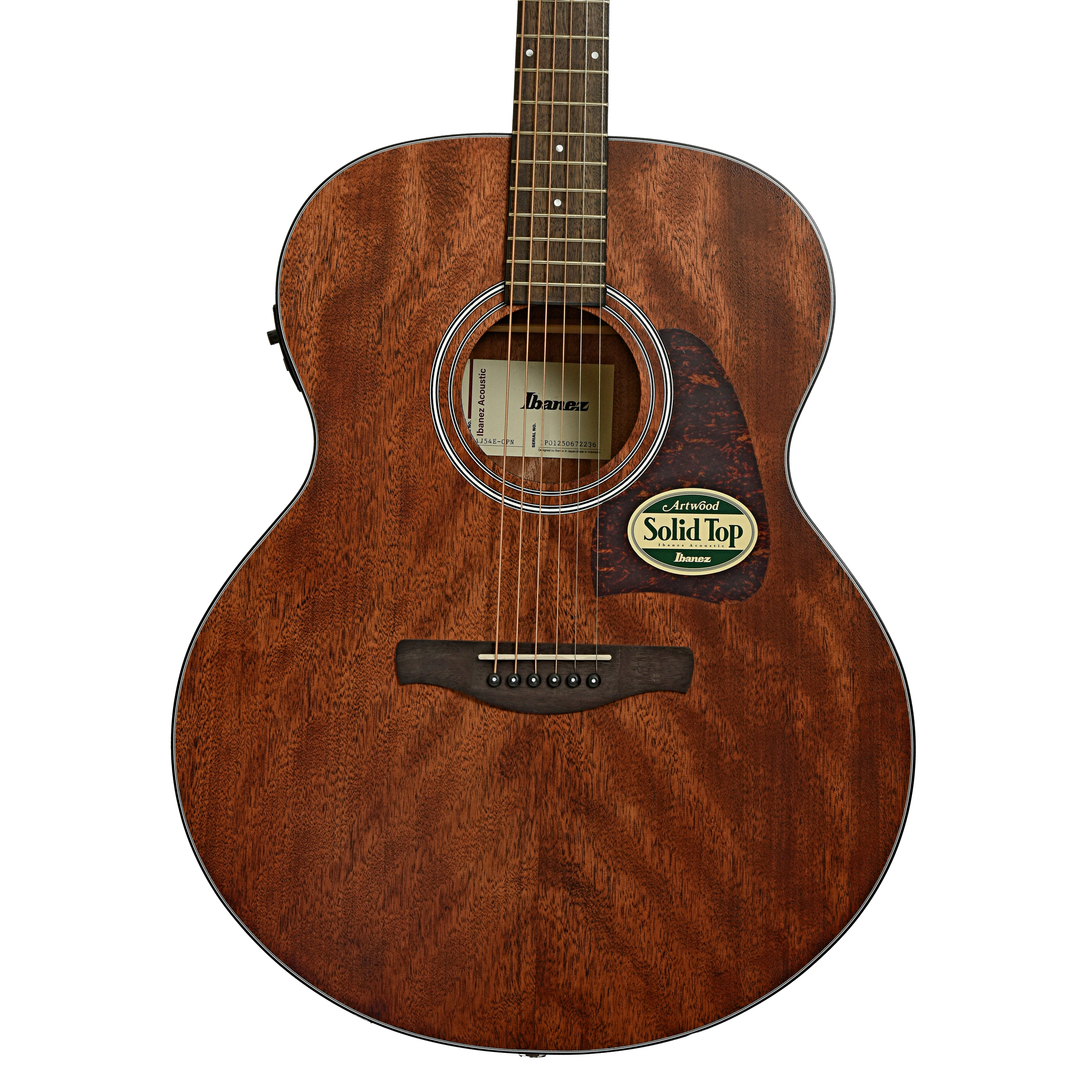 Ibanez AJ54E Artwood Jumbo Acoustic-Electric Guitar, Open Pore Natural - Image 2