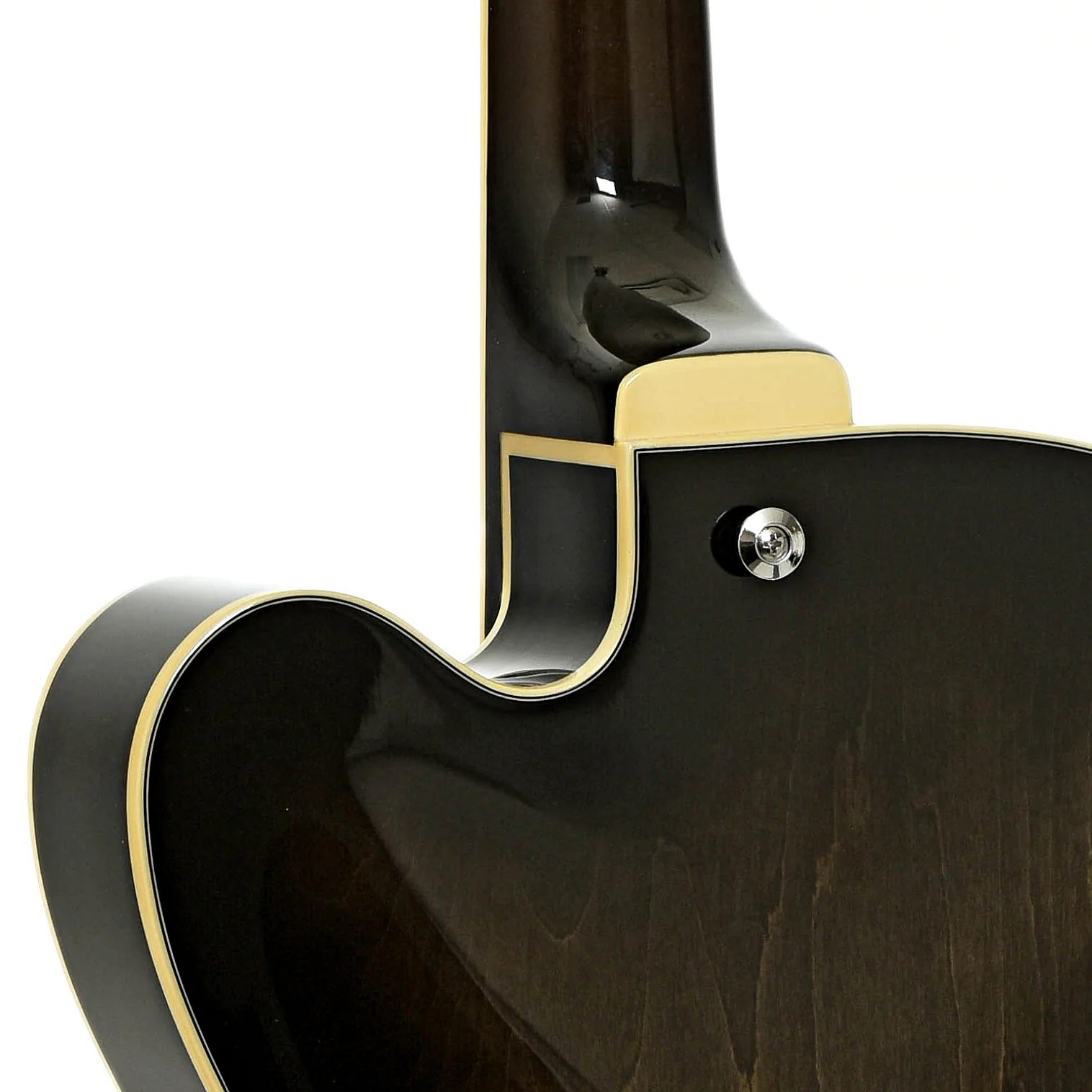 Ibanez AFB200 Artcore Hollowbody Electric Bass, Transparent Black Sunburst - Image 10