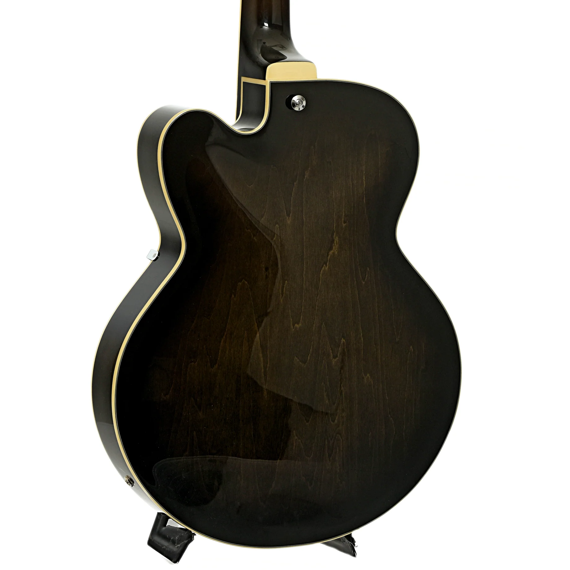 Ibanez AFB200 Artcore Hollowbody Electric Bass, Transparent Black Sunburst - Image 11