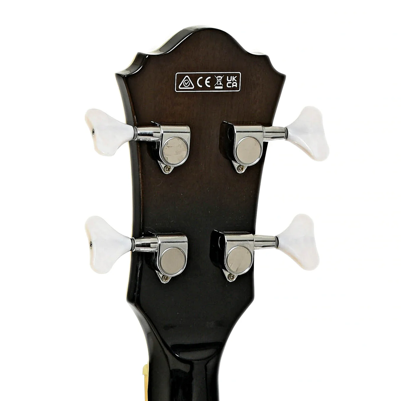 Ibanez AFB200 Artcore Hollowbody Electric Bass, Transparent Black Sunburst - Image 9